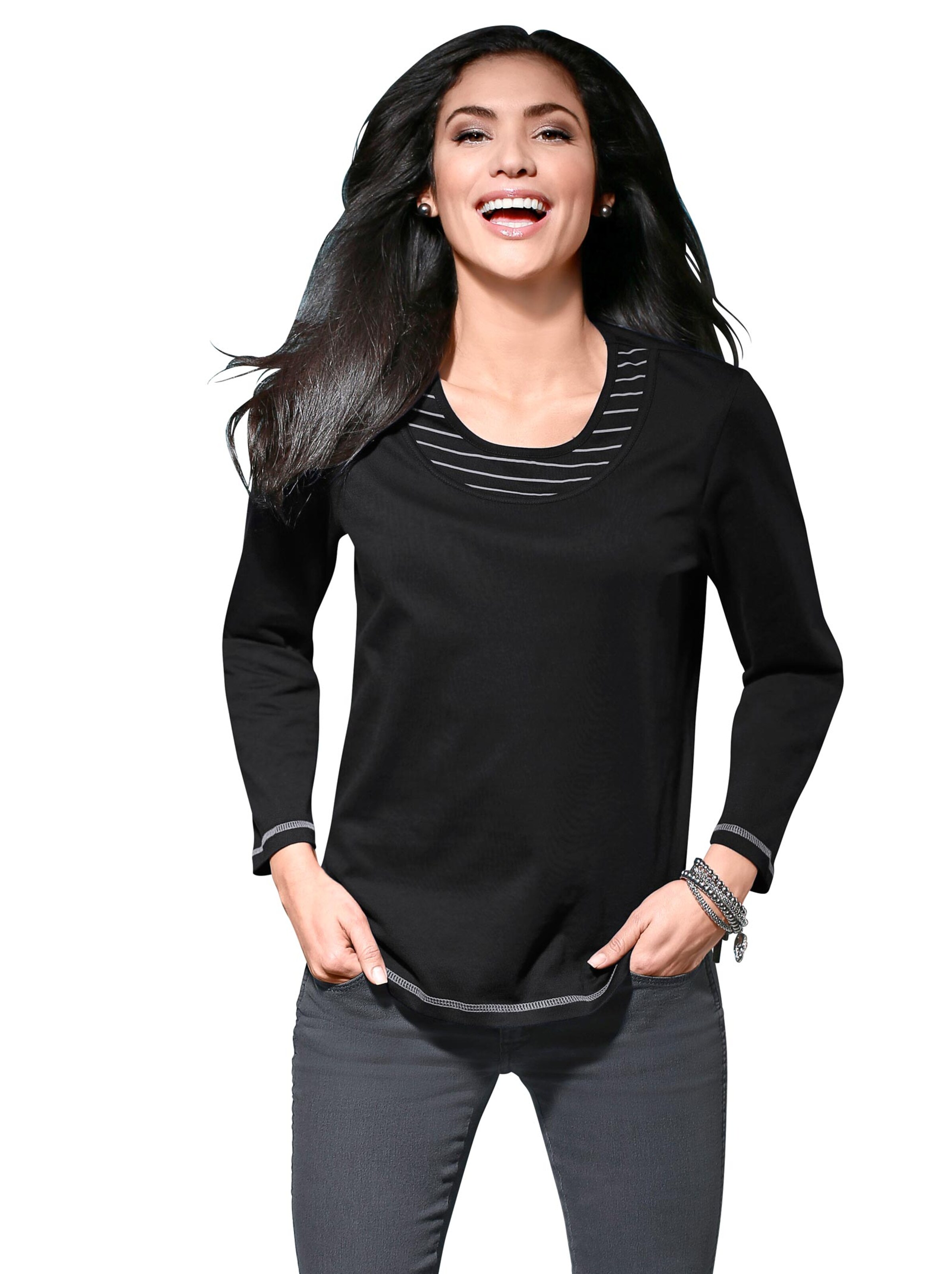 Shirt - schwarz-grau