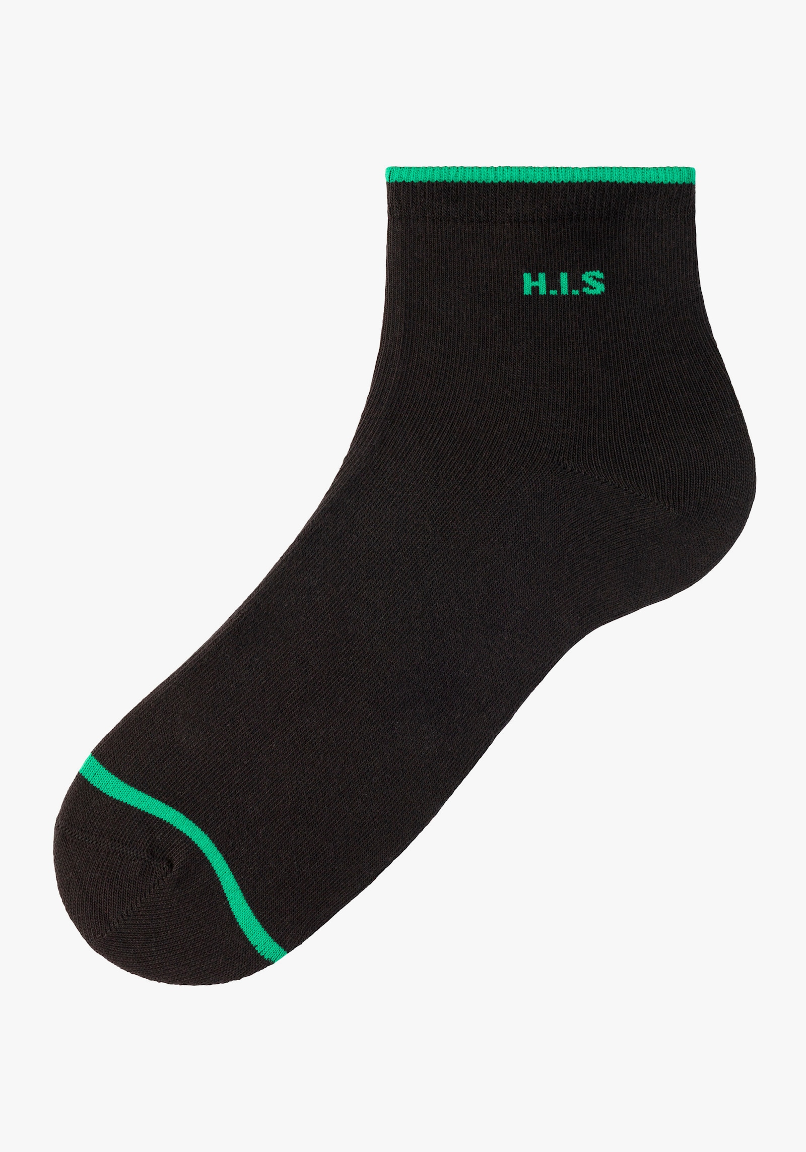 H.I.S Kurzsocken - 7x schwarz