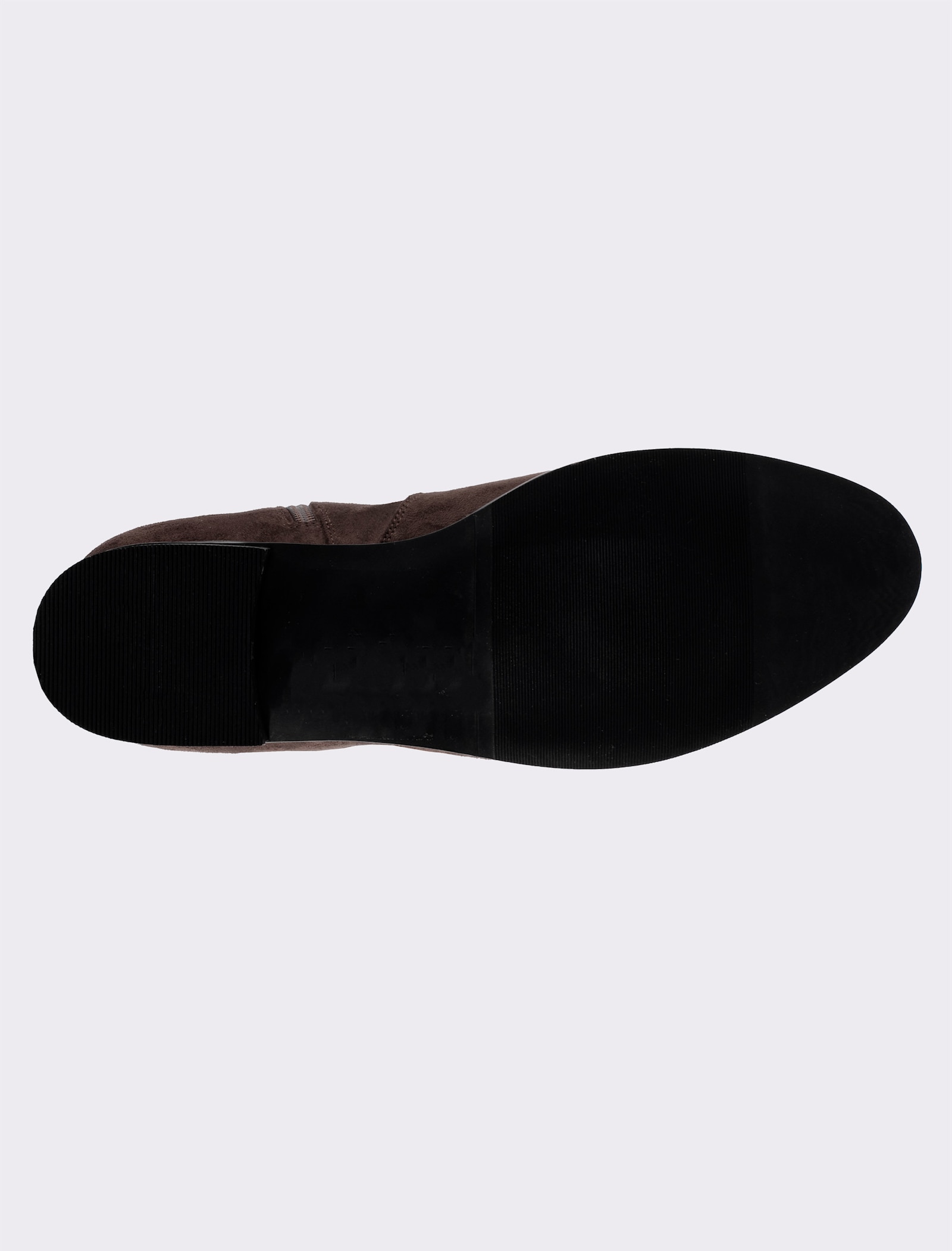 sheego Weitschaftstiefel in Wildleder-Optik - schoko