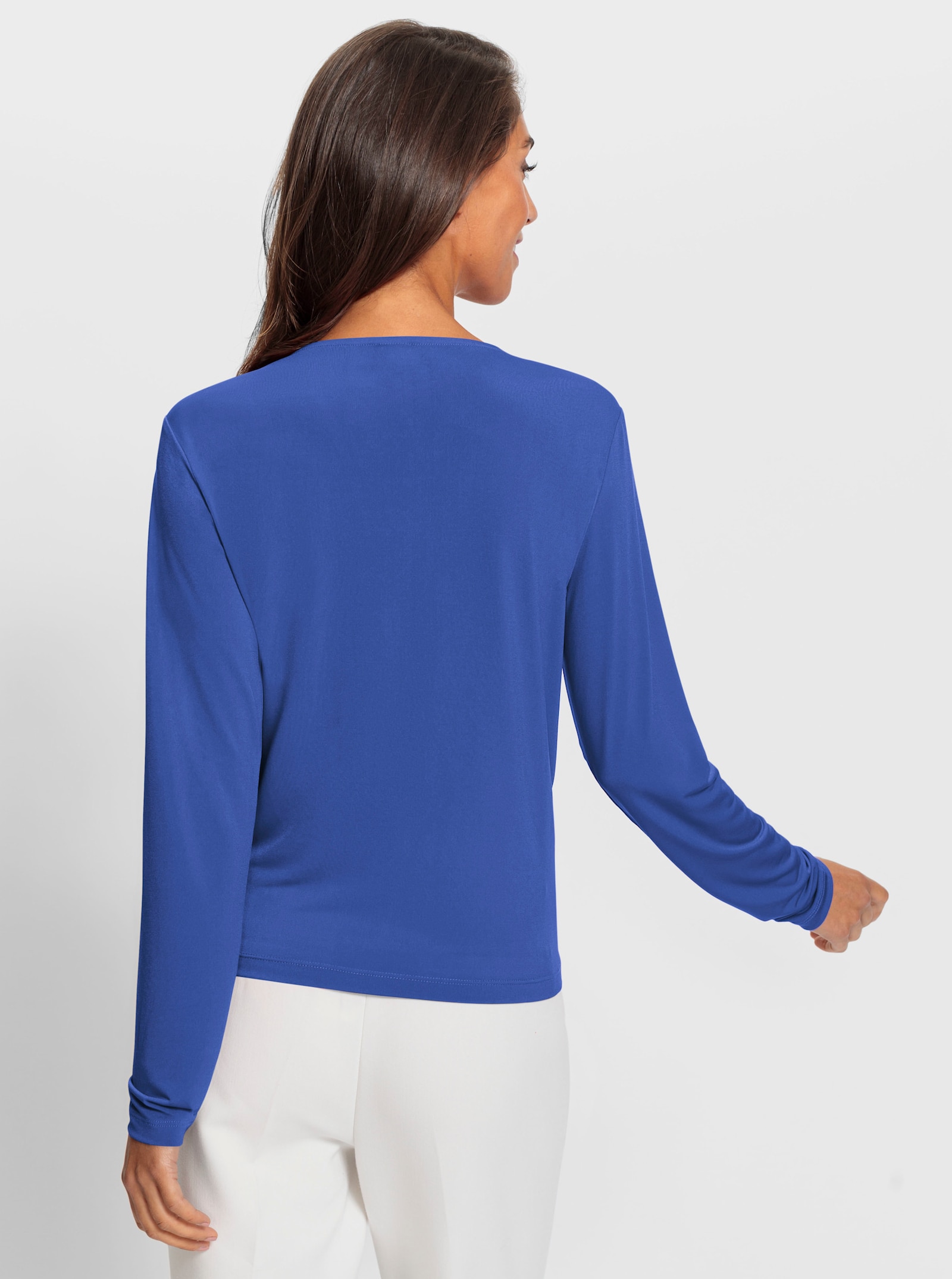 heine Wickelshirt mit Langarm - royalblau