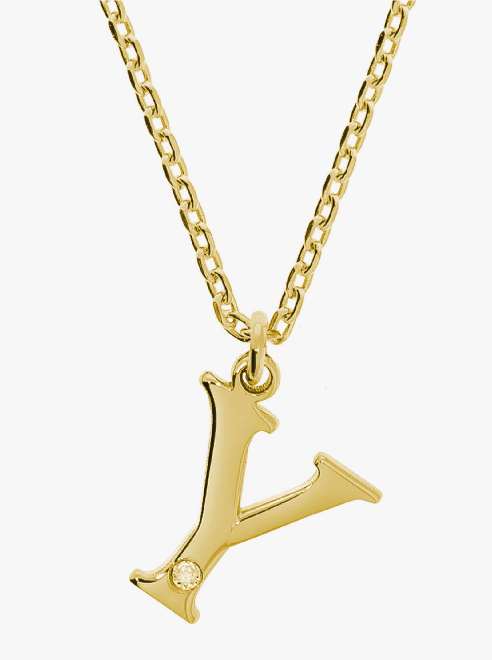 Anhänger mit Kette - Silber vergoldet 925