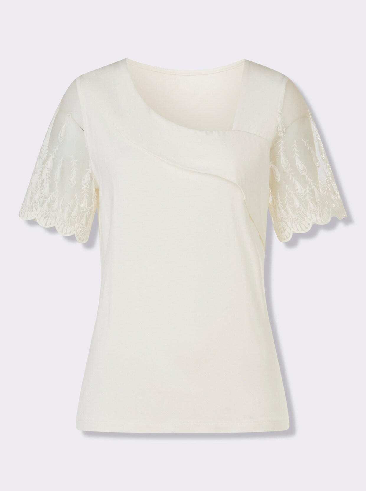 heine Kurzarmshirt - ecru