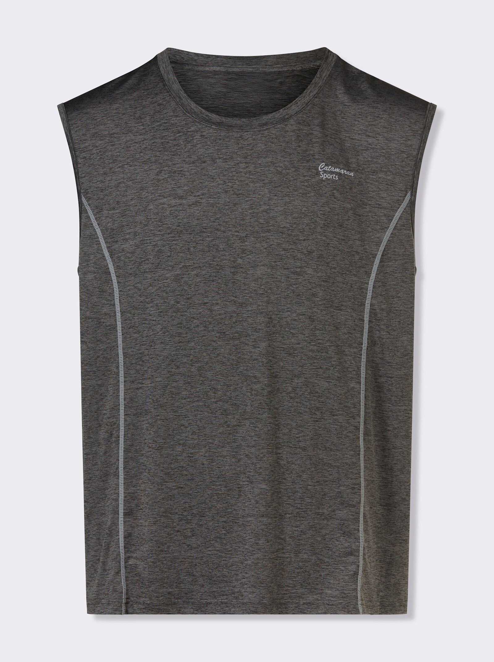 Catamaran Sports Mouwloos shirt van ademend materiaal - grijs gemêleerd