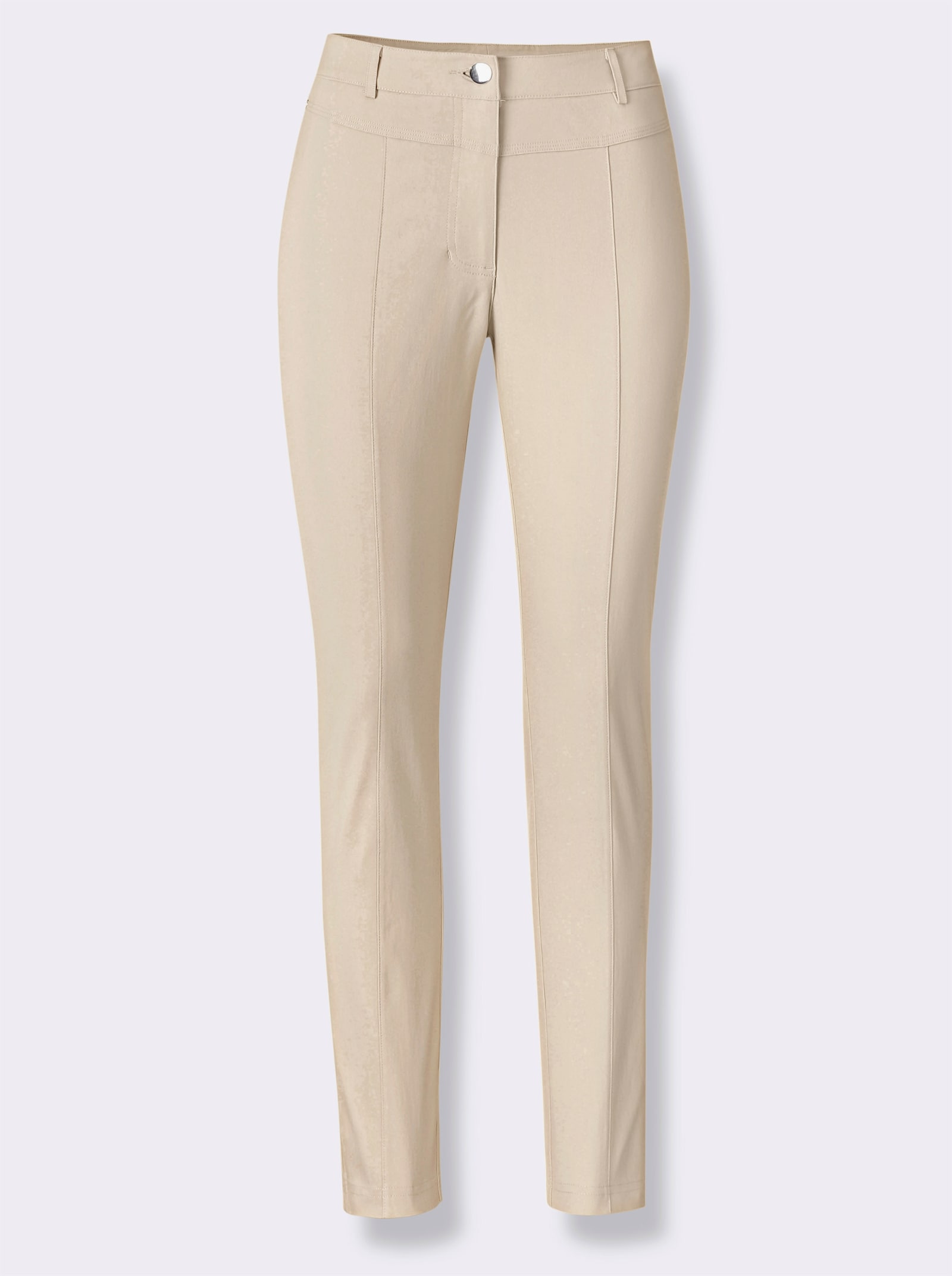 Pantalon en bengaline avec poches arrière plaquées - sable