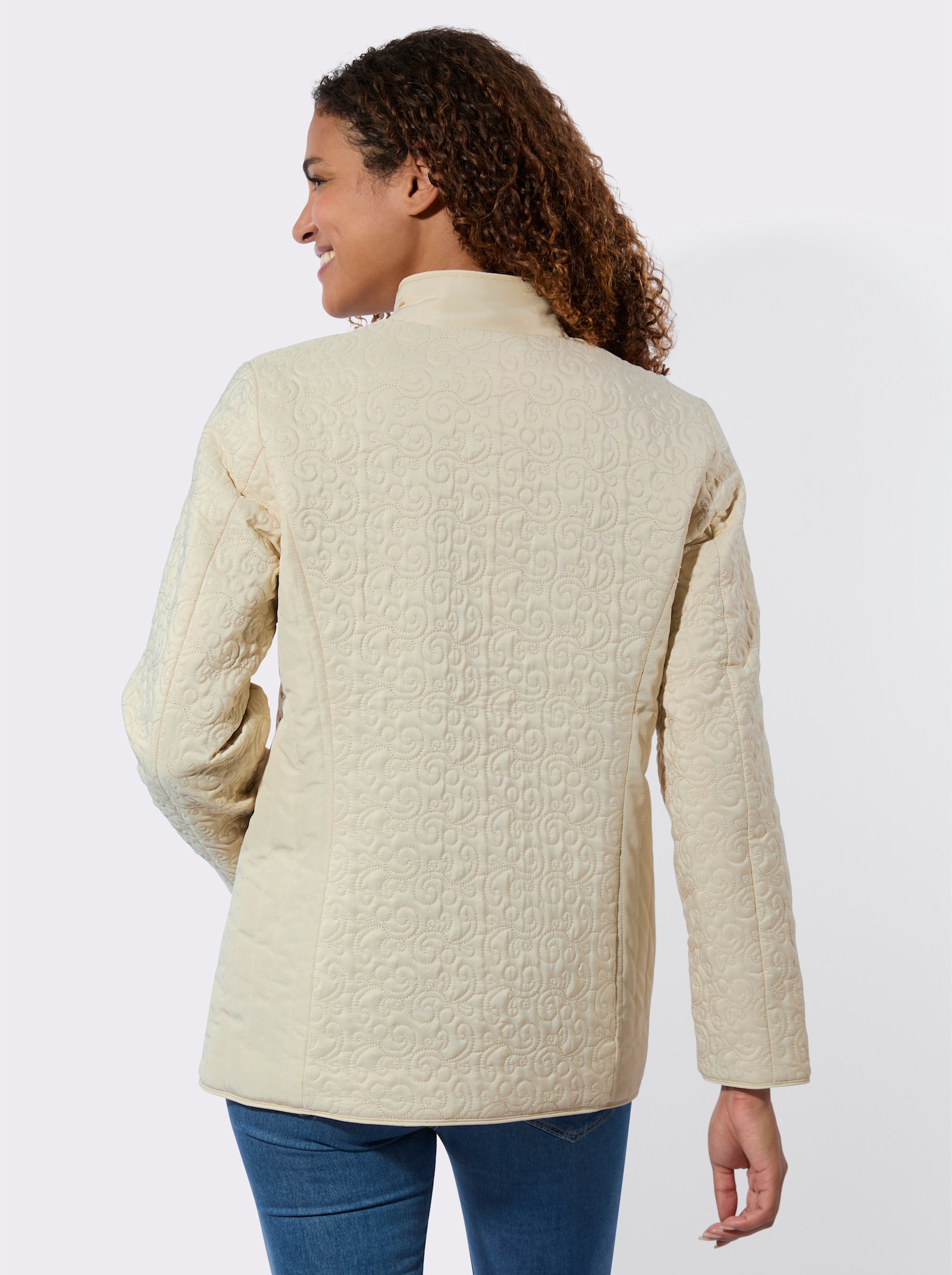 Steppjacke - elfenbein