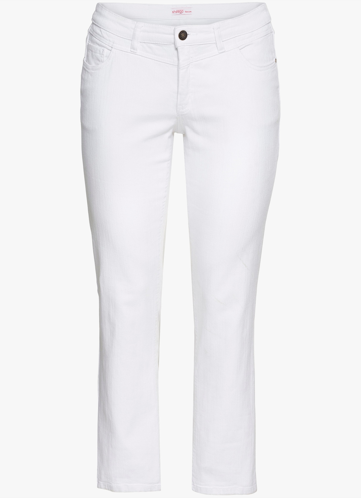 sheego Gerade Jeans - white denim