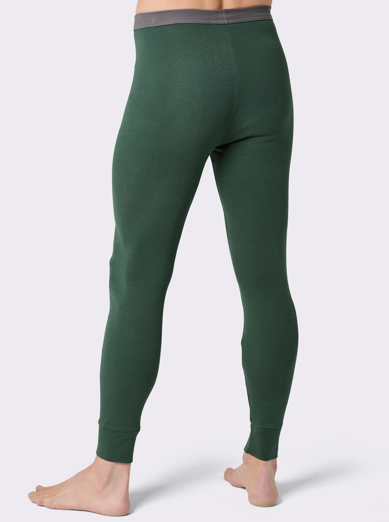 wäschepur men Hose lang - anthrazit + moos