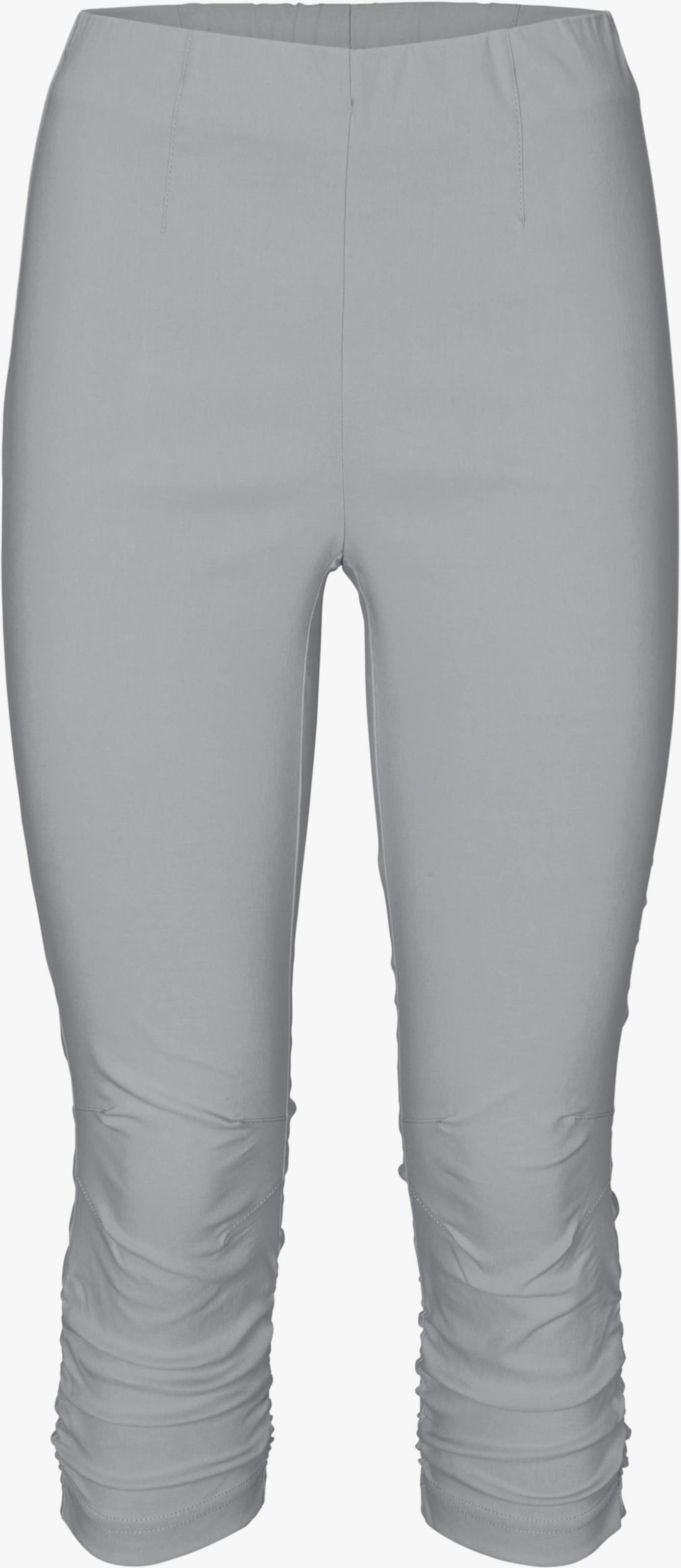 heine Caprihose mit Abnähern am Knie - grau