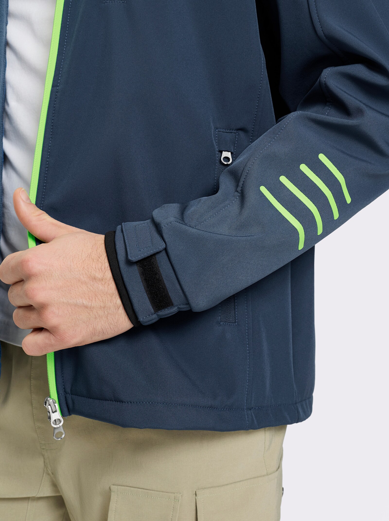 Catamaran Sports Softshelljacke mit abnehmbarer Kapuze - dunkelblau