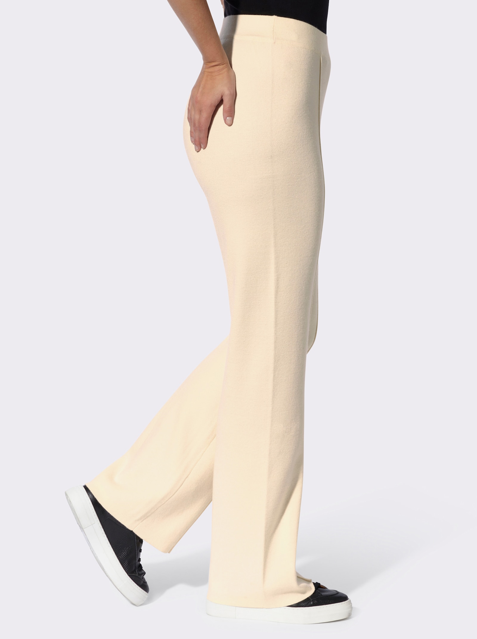 heine Strickhose mit Biesen - champagner