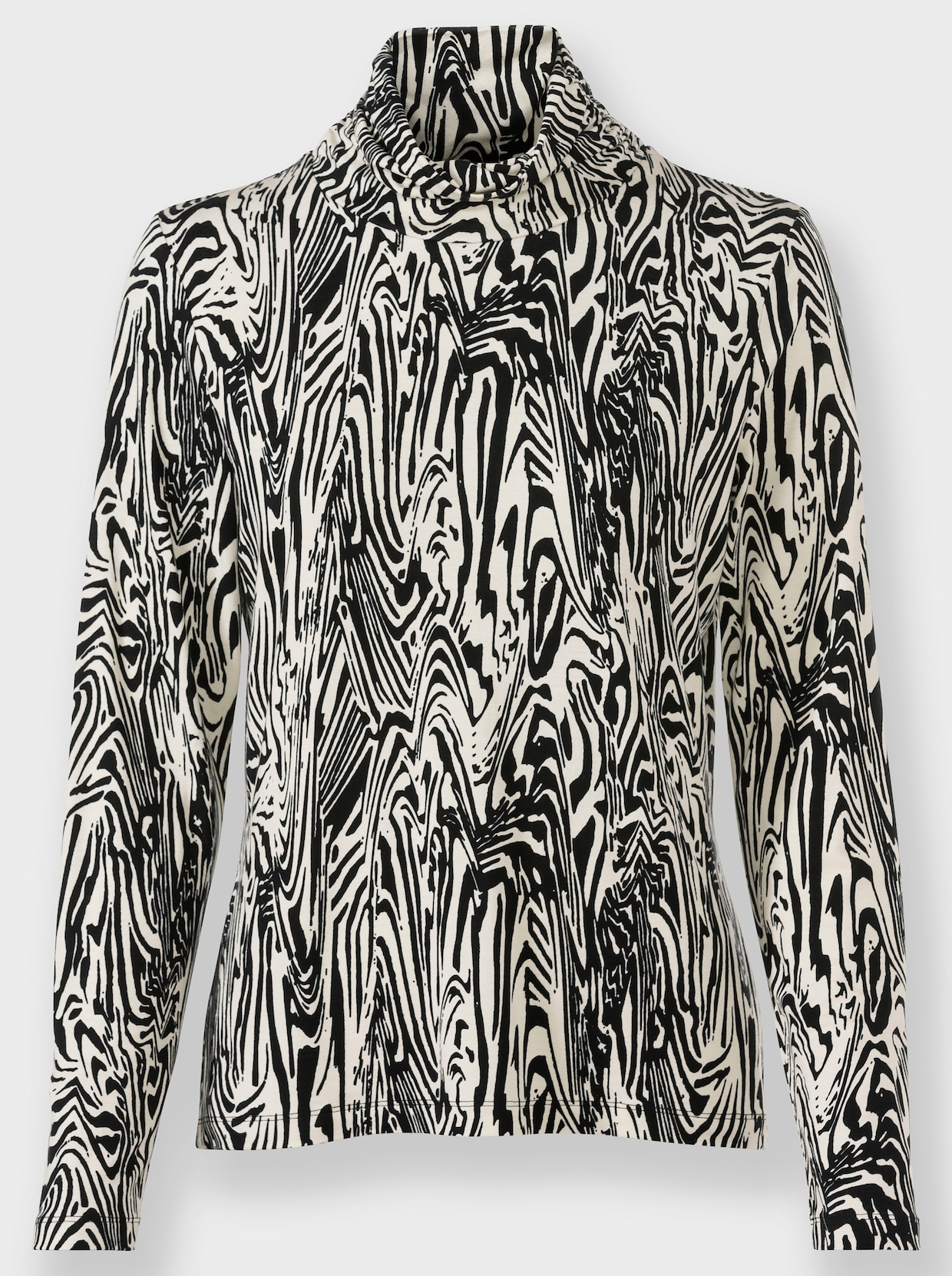 heine Shirt met print - zwart/champagne bedrukt