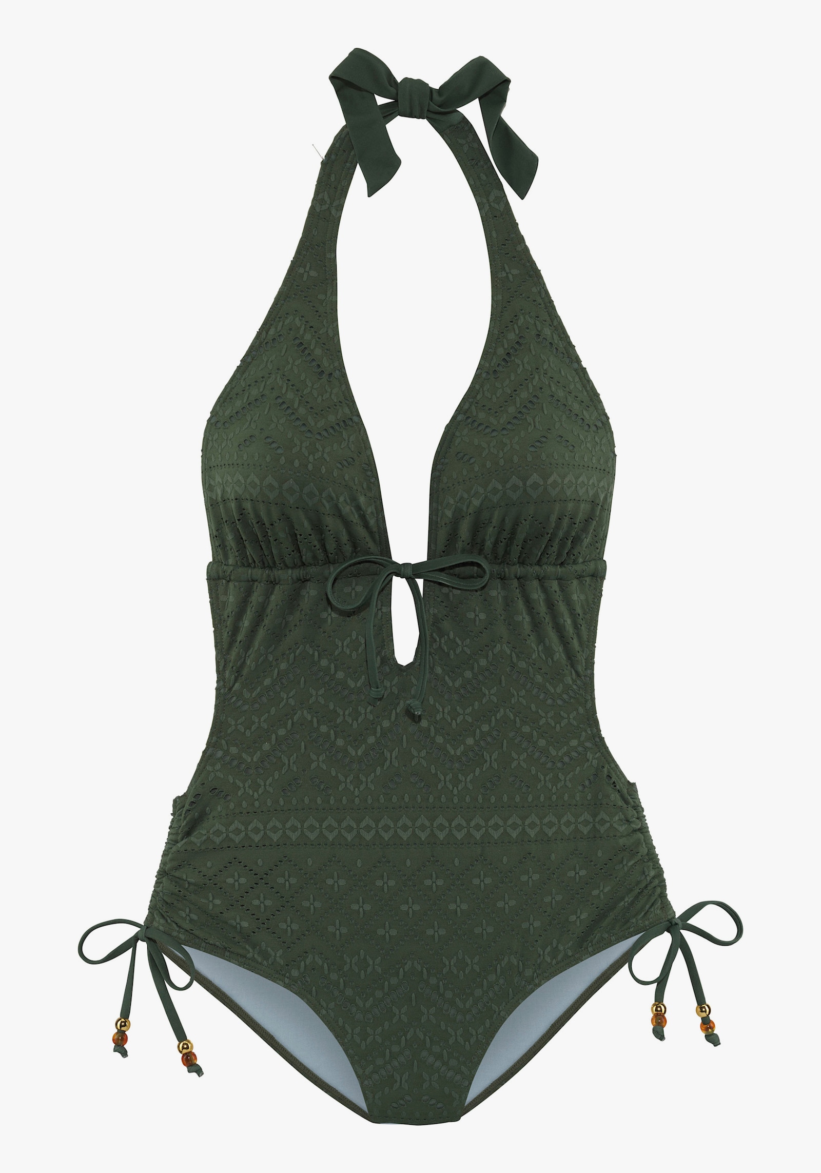 LASCANA Badeanzug - oliv