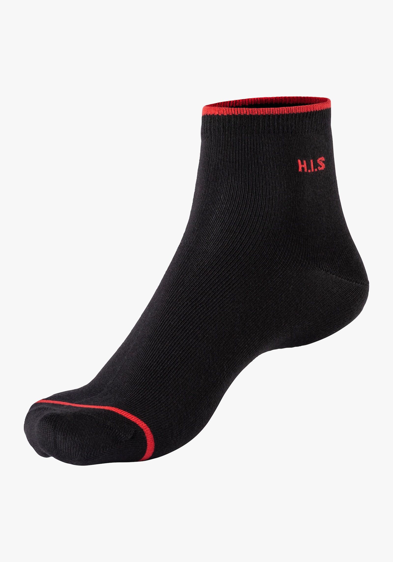 H.I.S Kurzsocken - 7x schwarz