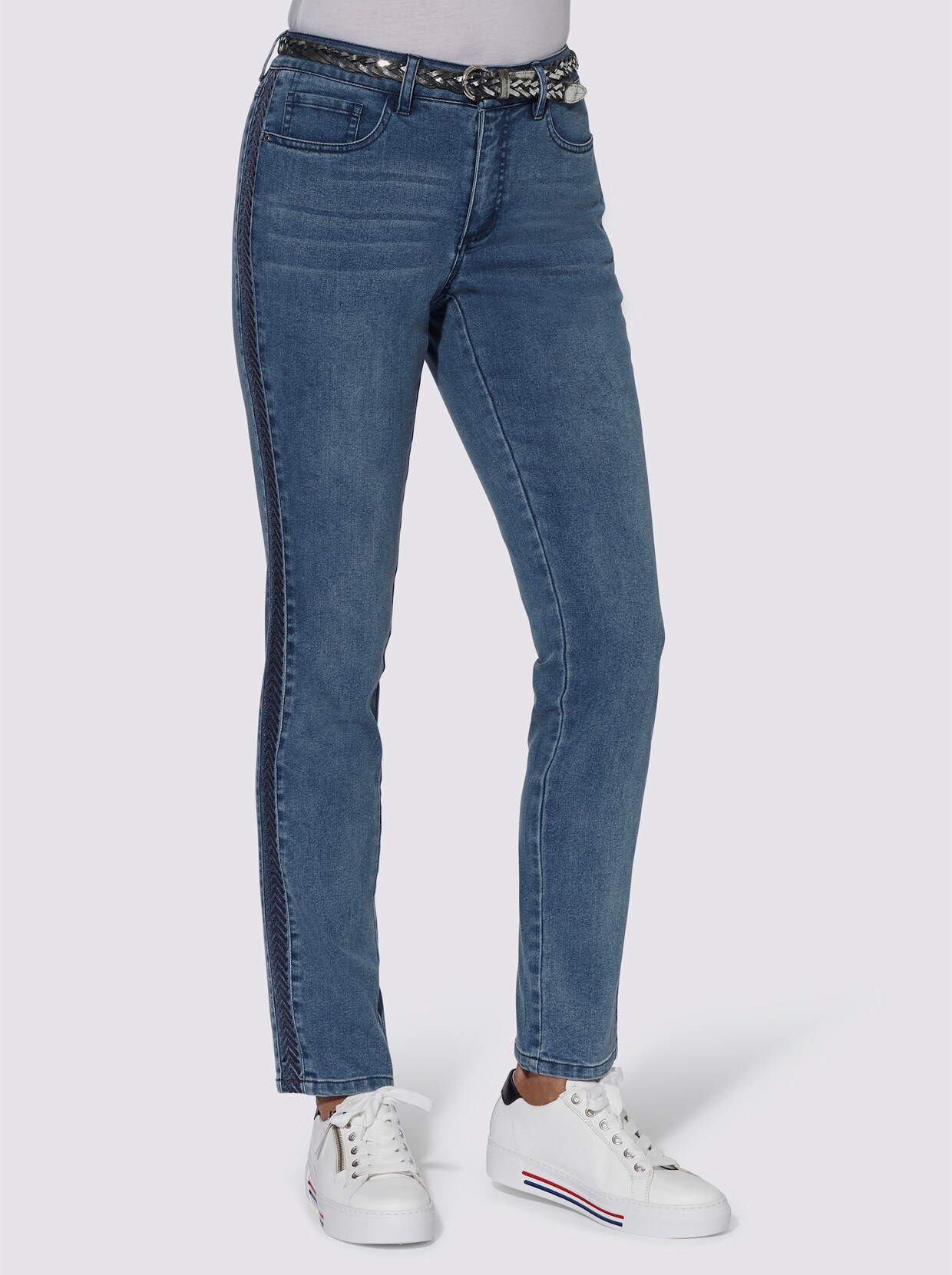 5-Pocket-Jeans - blue-bleached