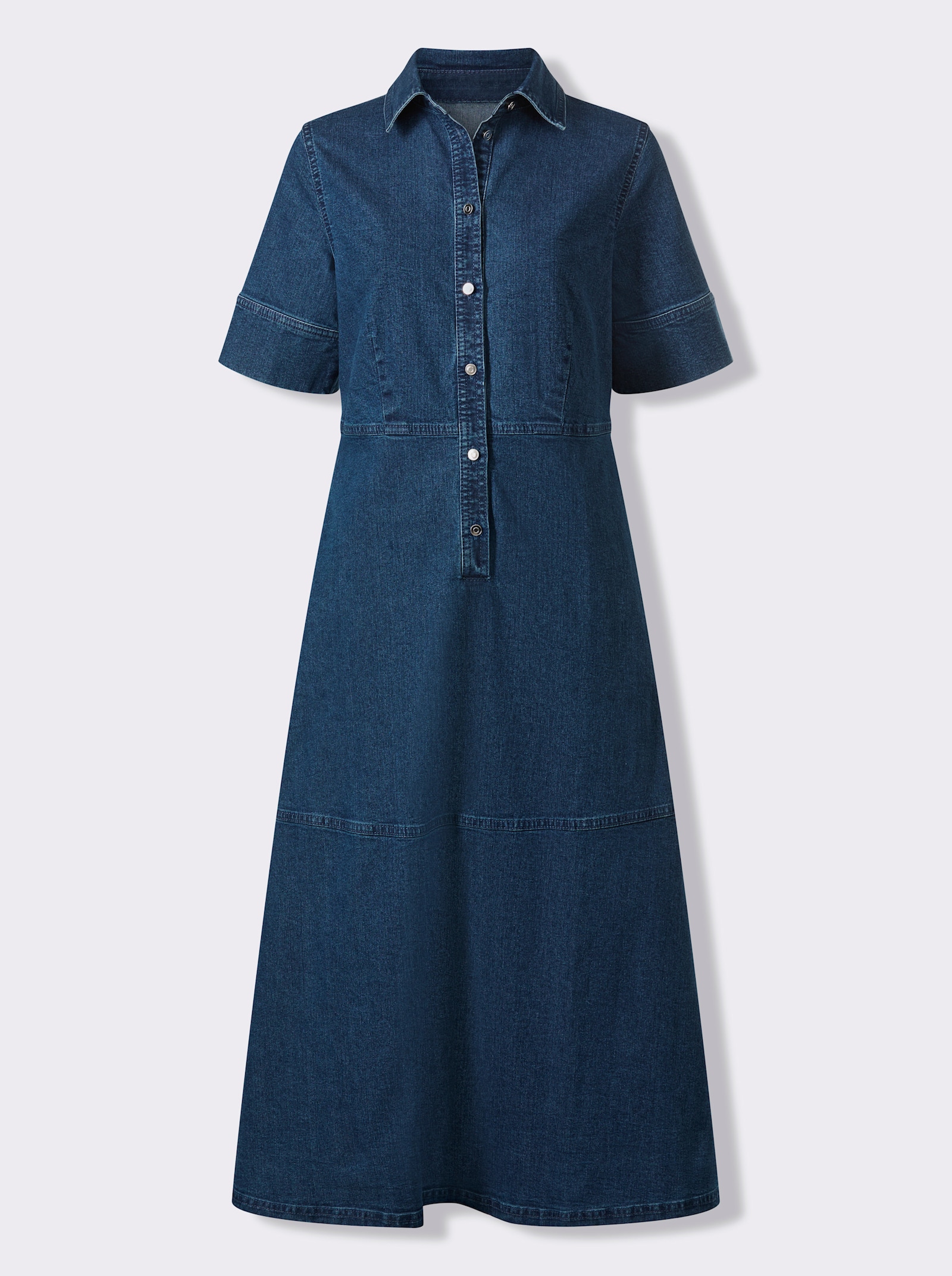heine Jeanskleid mit Knopfleiste - blue-stone-washed
