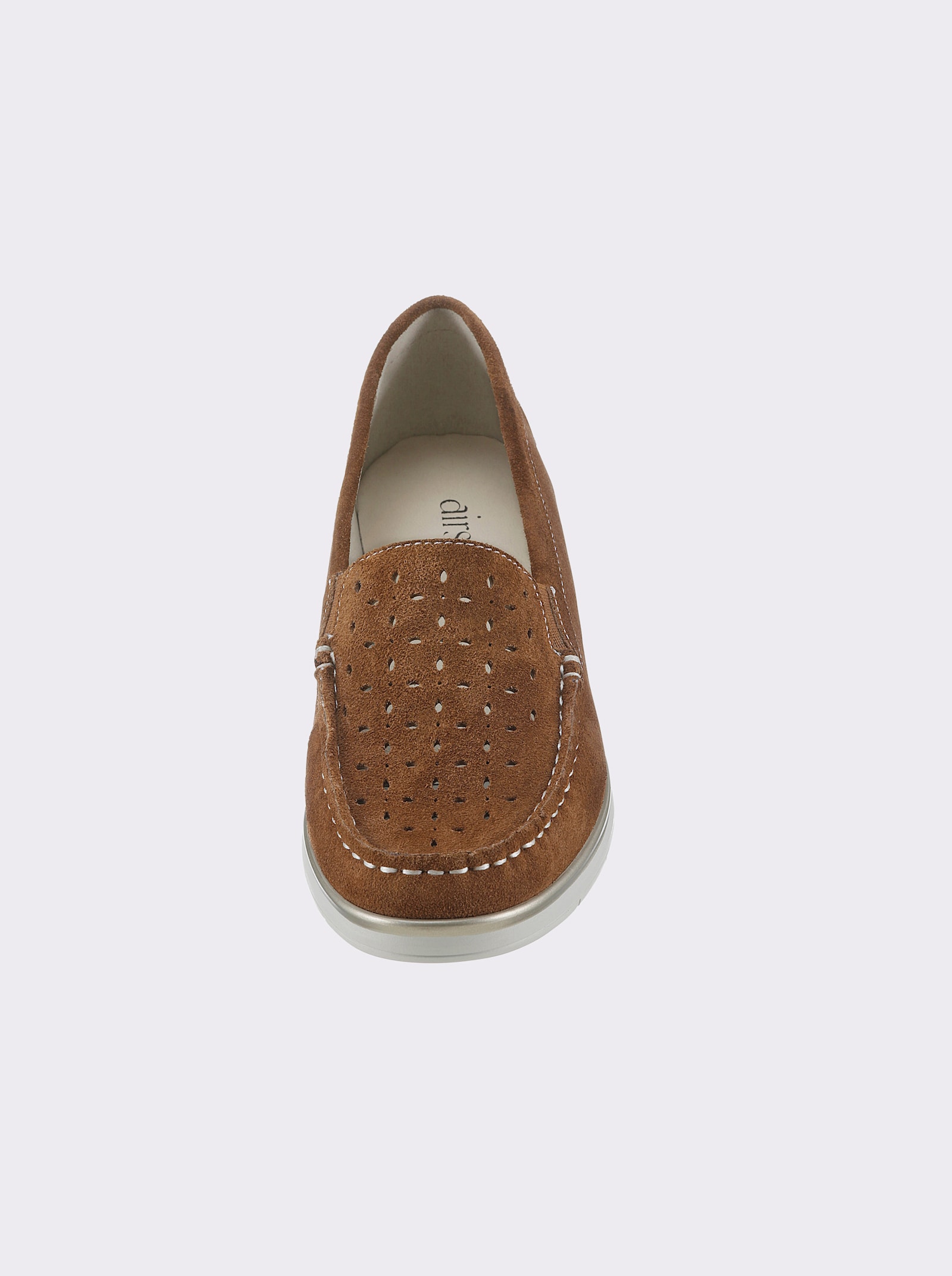 airsoft modern+ Slipper in Mokassin-Machart - cognac