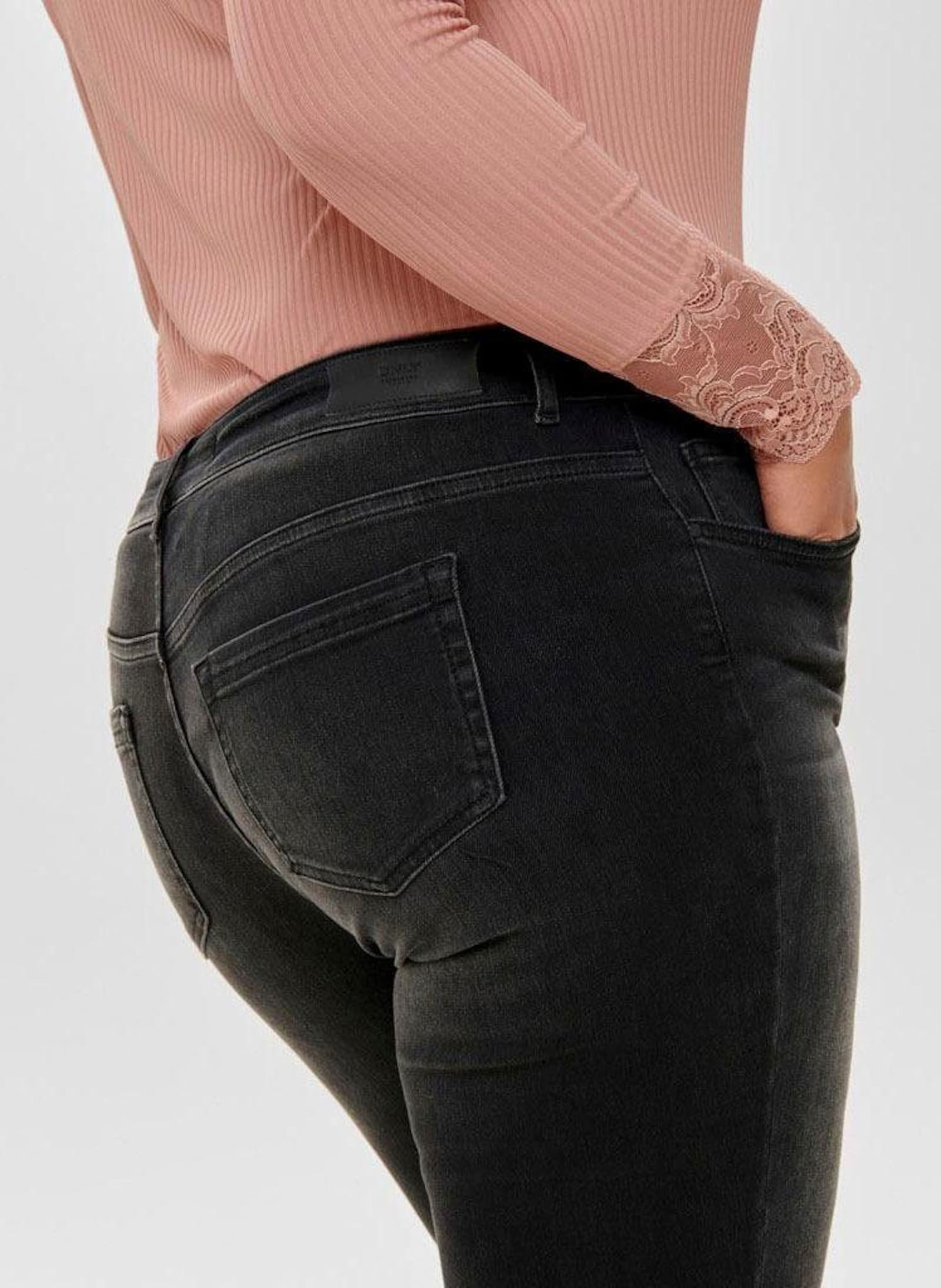 ONLY CARMAKOMA Skinny-fit-Jeans - black-used