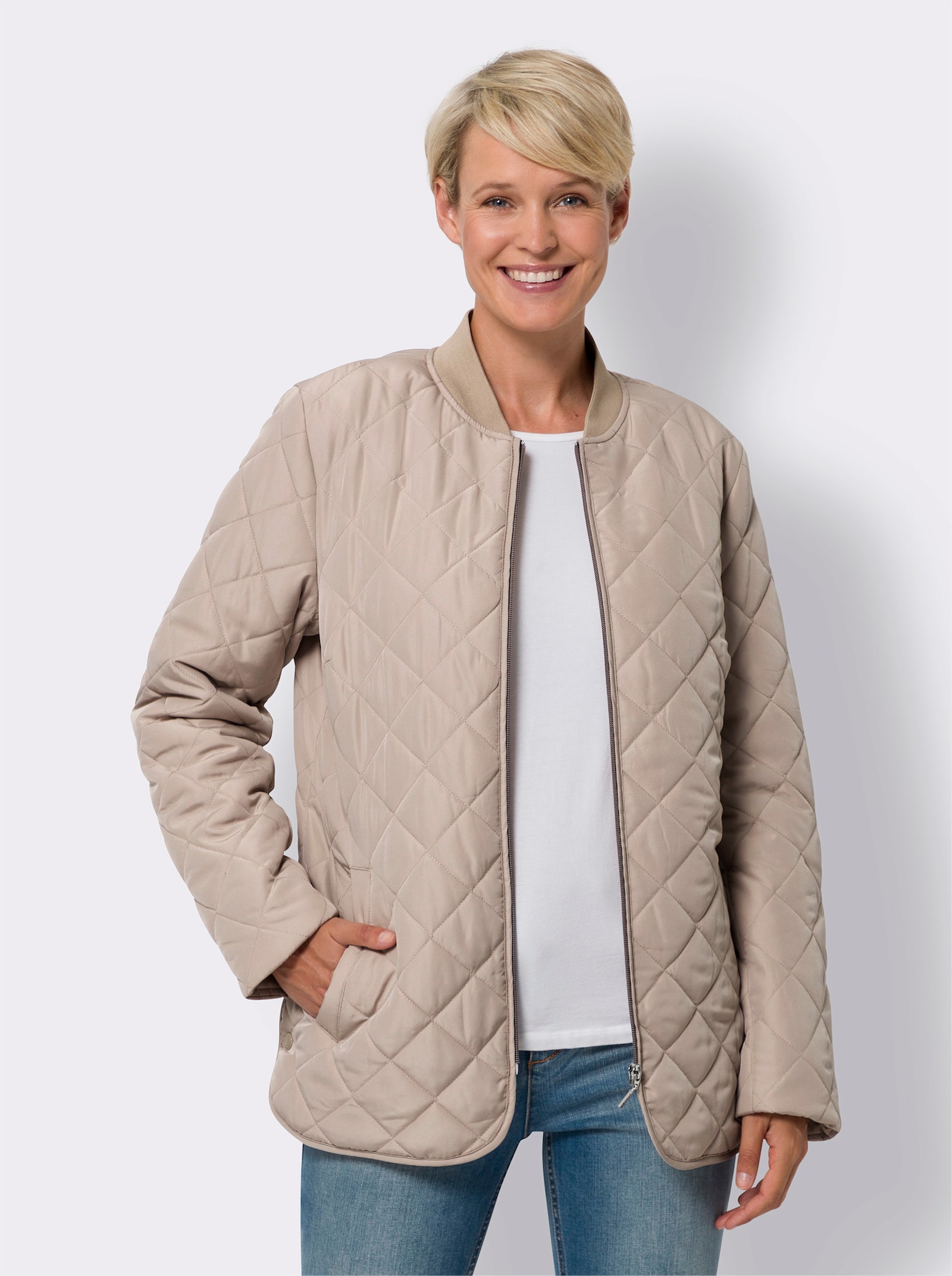 Steppjacke mit Wattierung - sesam