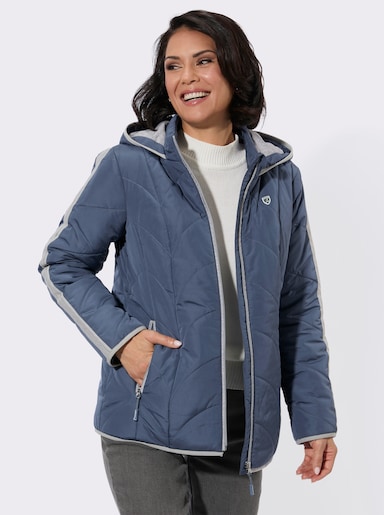 Steppjacke mit Innentasche - rauchblau