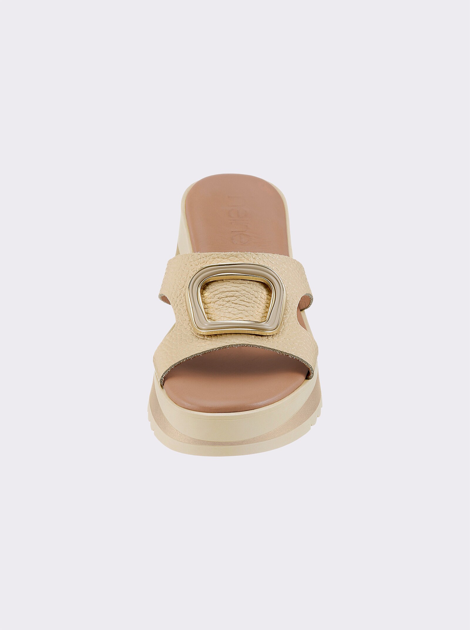 heine Pantolette - beige-goldfarben