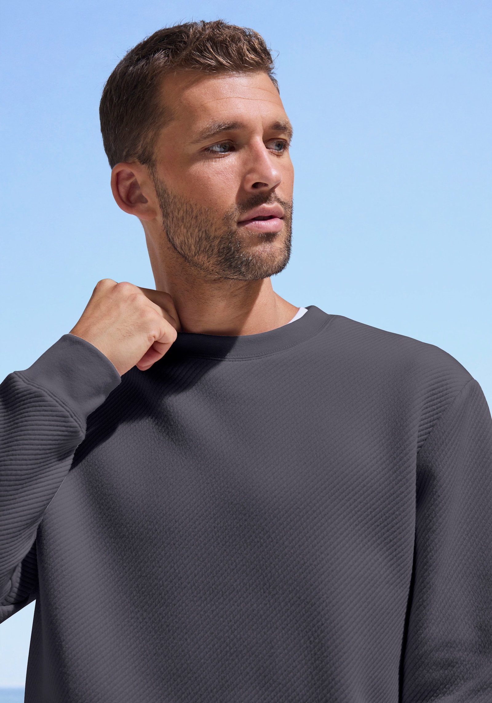 John Devin Sweatshirt - anthrazit