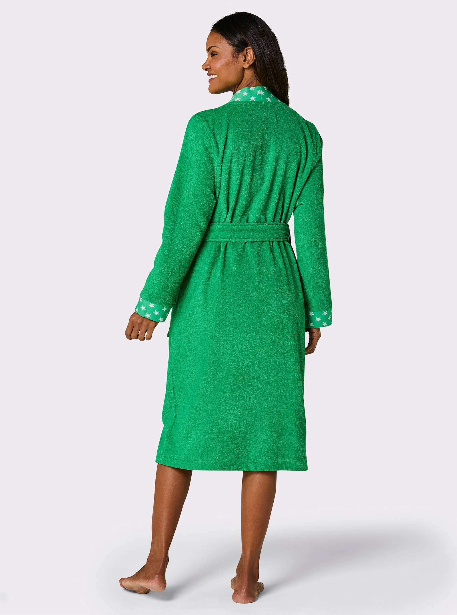 feel good Bademantel - grasgrün