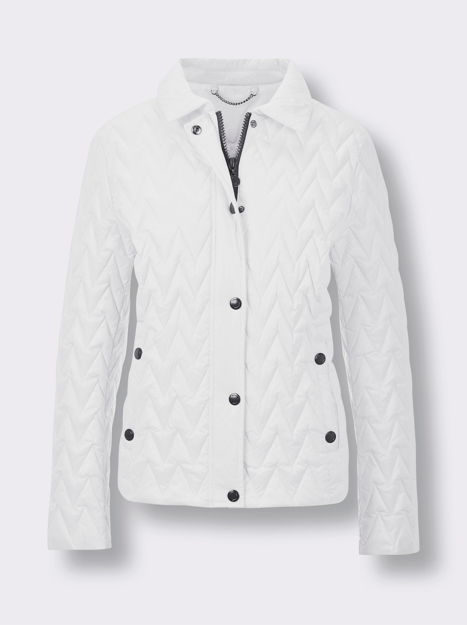 CREATION L PREMIUM Veste légère en duvet avec accessoires décoratifs - blanc