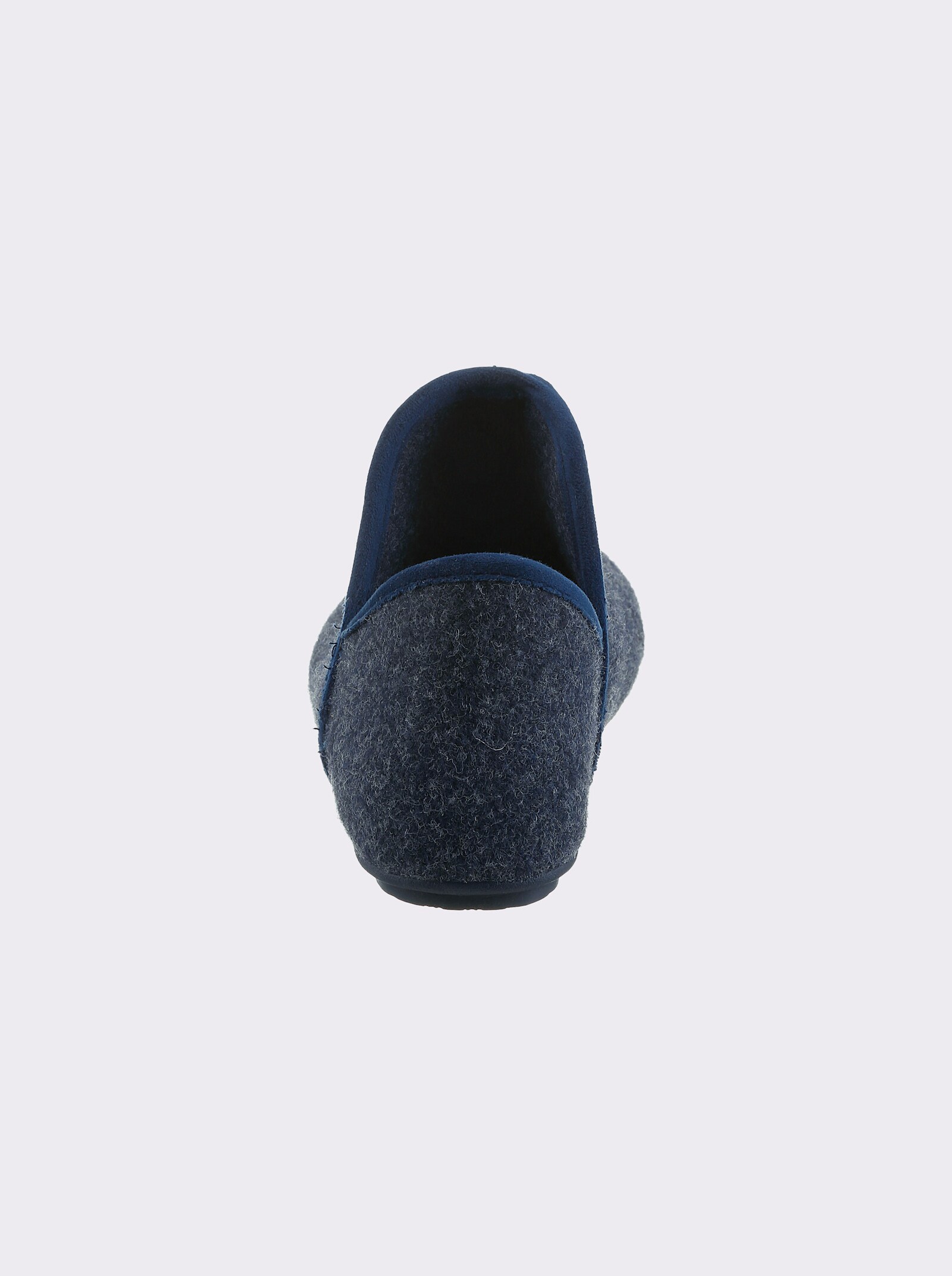 Hausschuh mit weitem Einstieg - marine