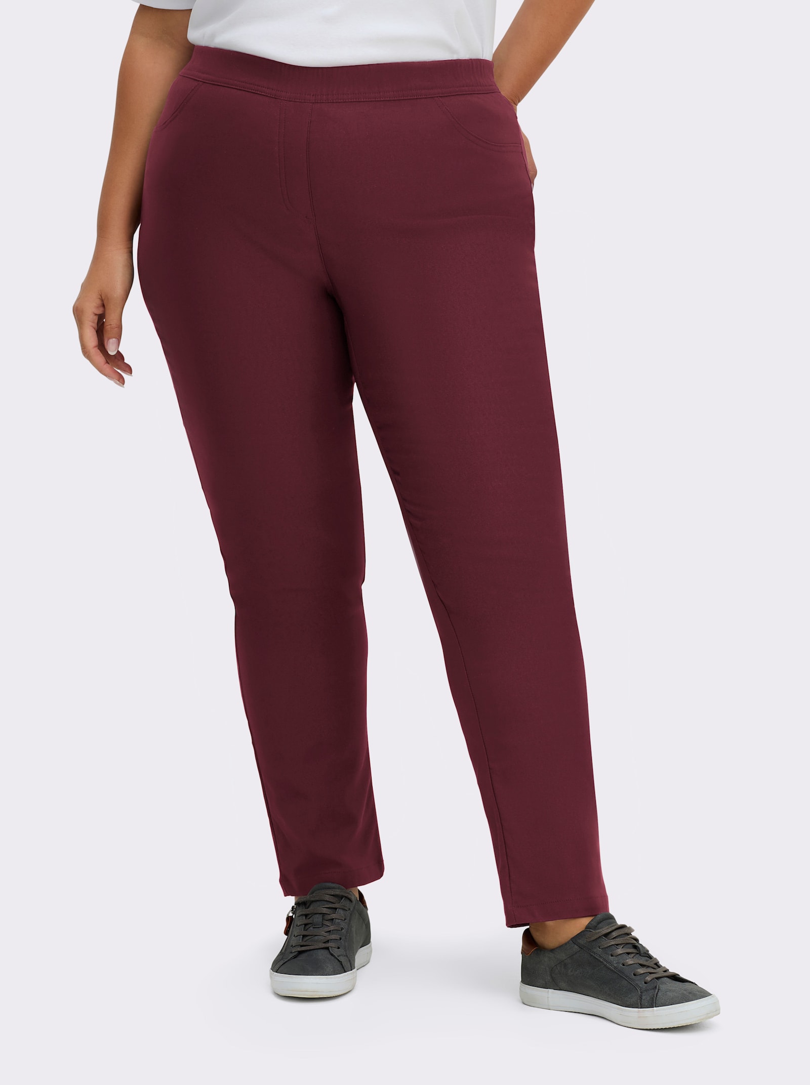 Hose innen angeraut - bordeaux