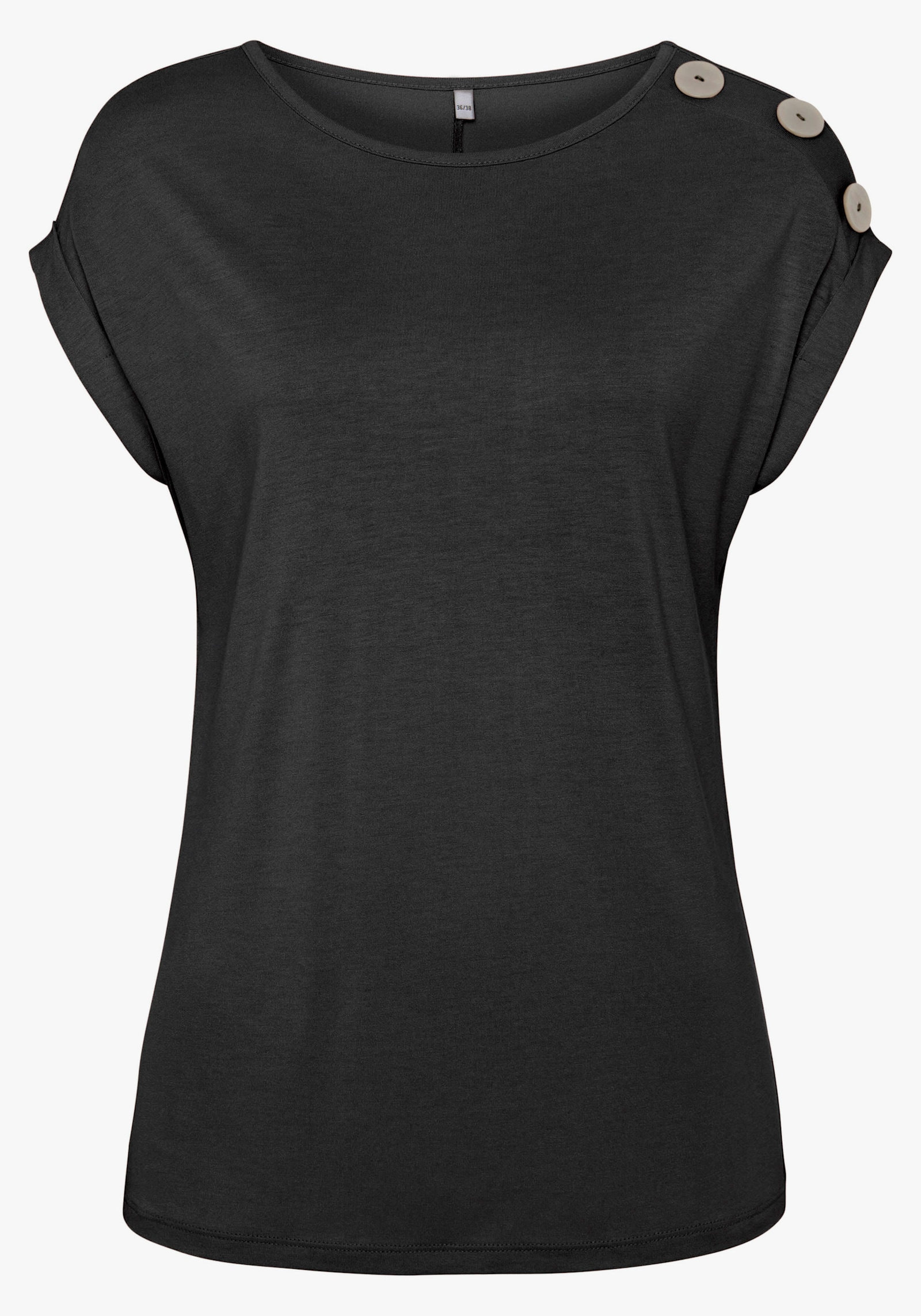 Buffalo Kurzarmshirt - schwarz