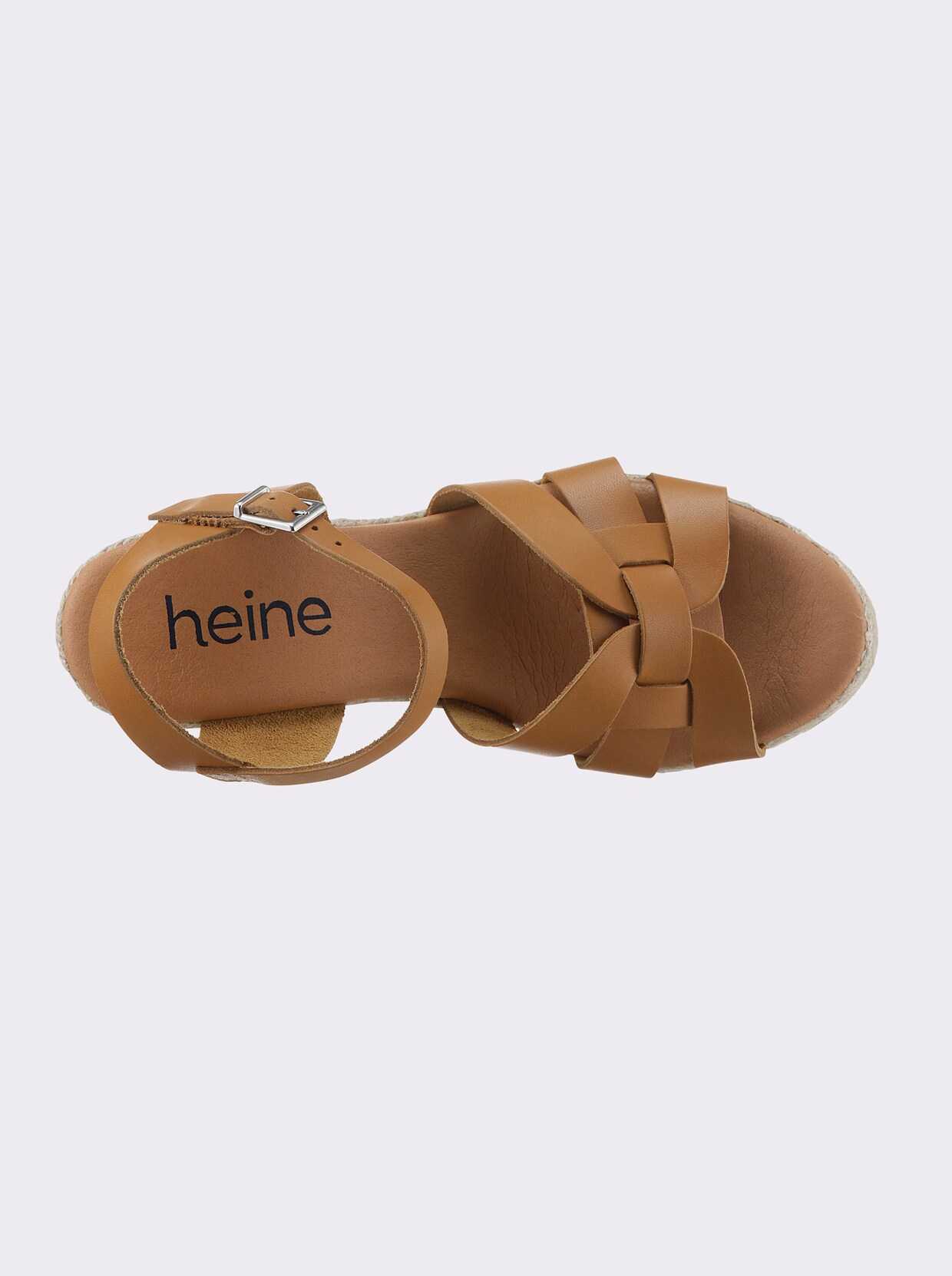 heine Keilsandalette - camel