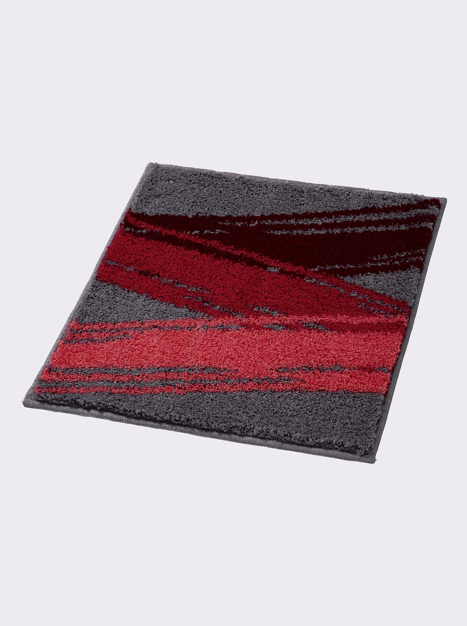 Grund Tapis de bain - gris-rouge
