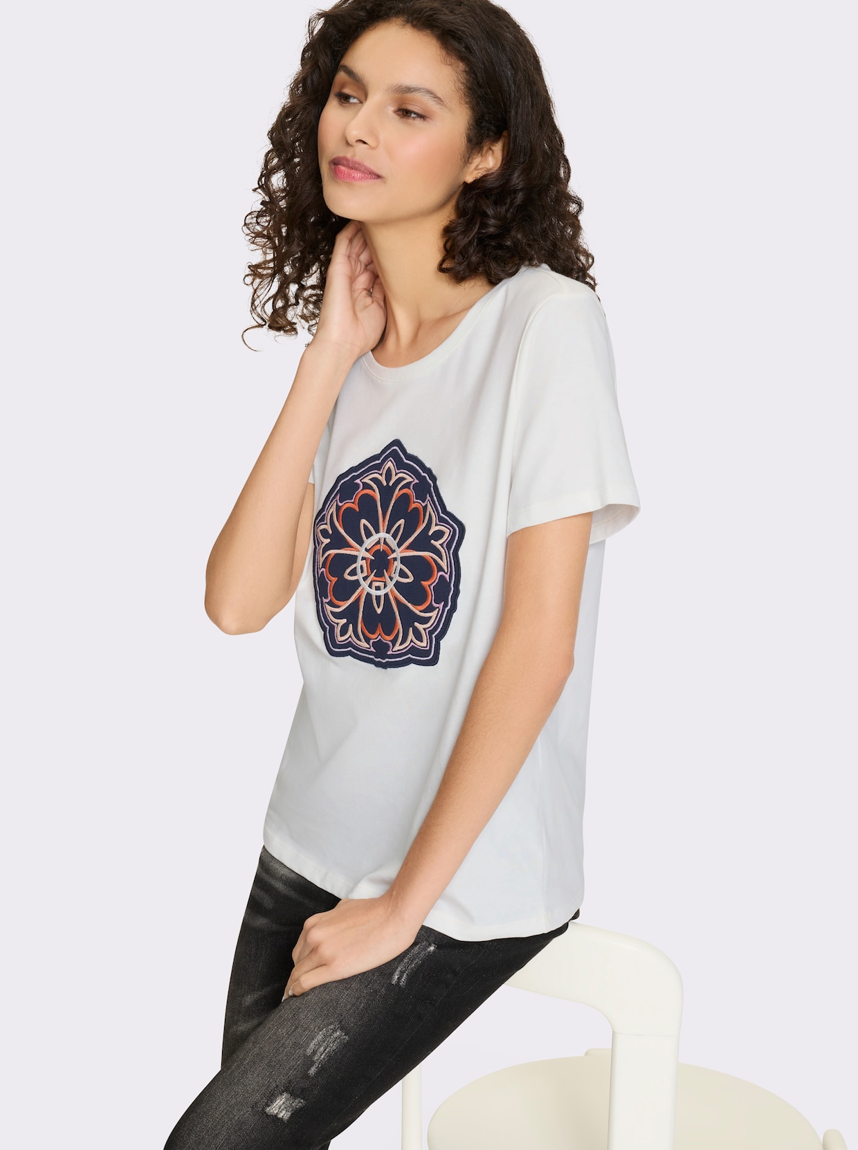 heine T-Shirt - ecru