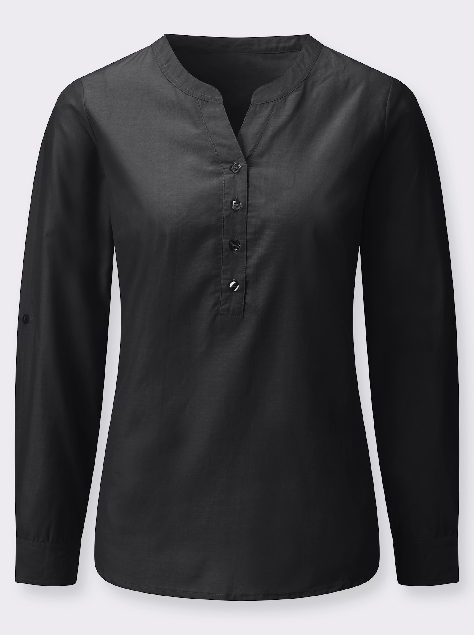 Tunika mit Kellerfalte hinten - schwarz