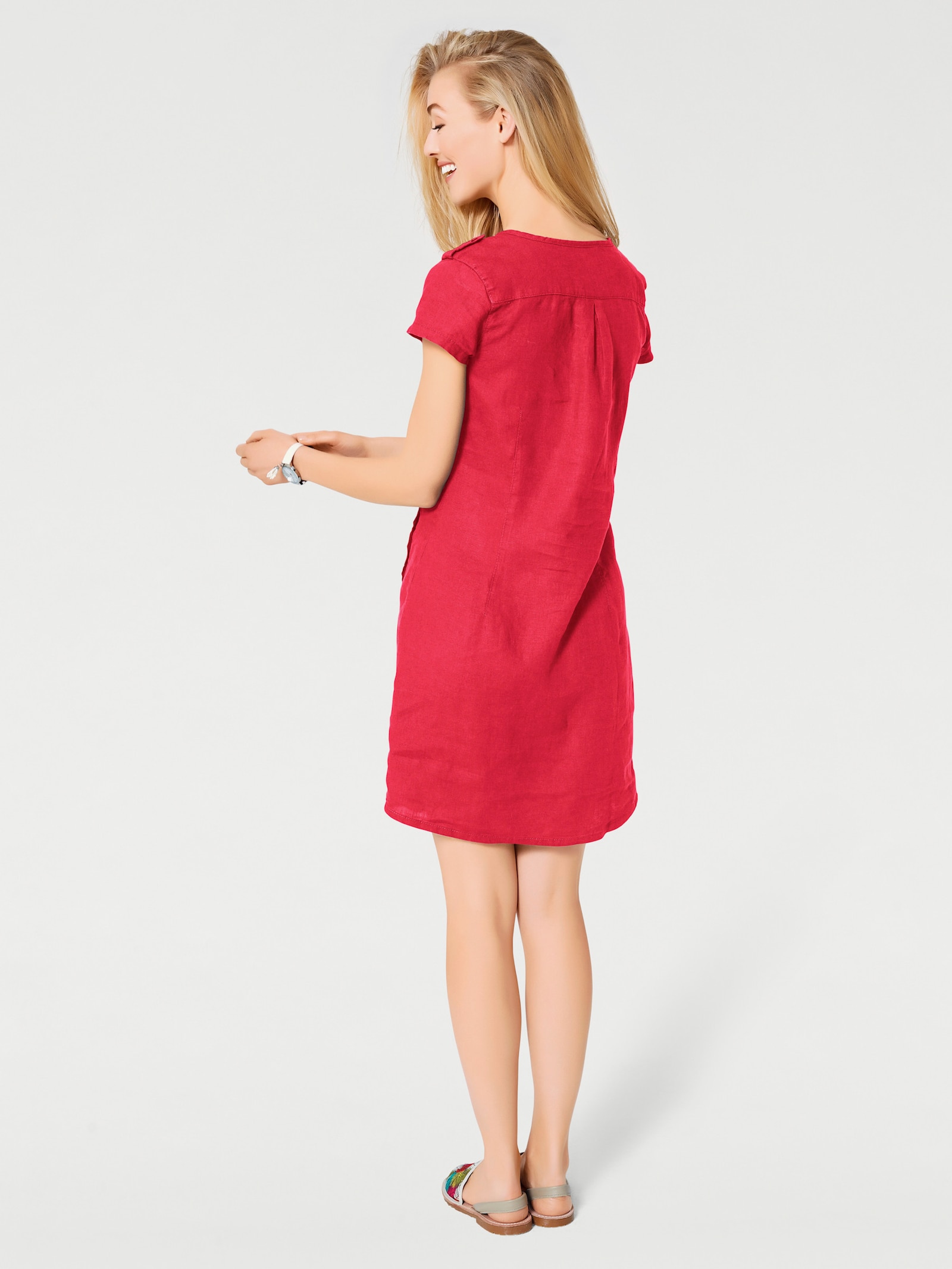 heine Knielange zomerjurk - rood