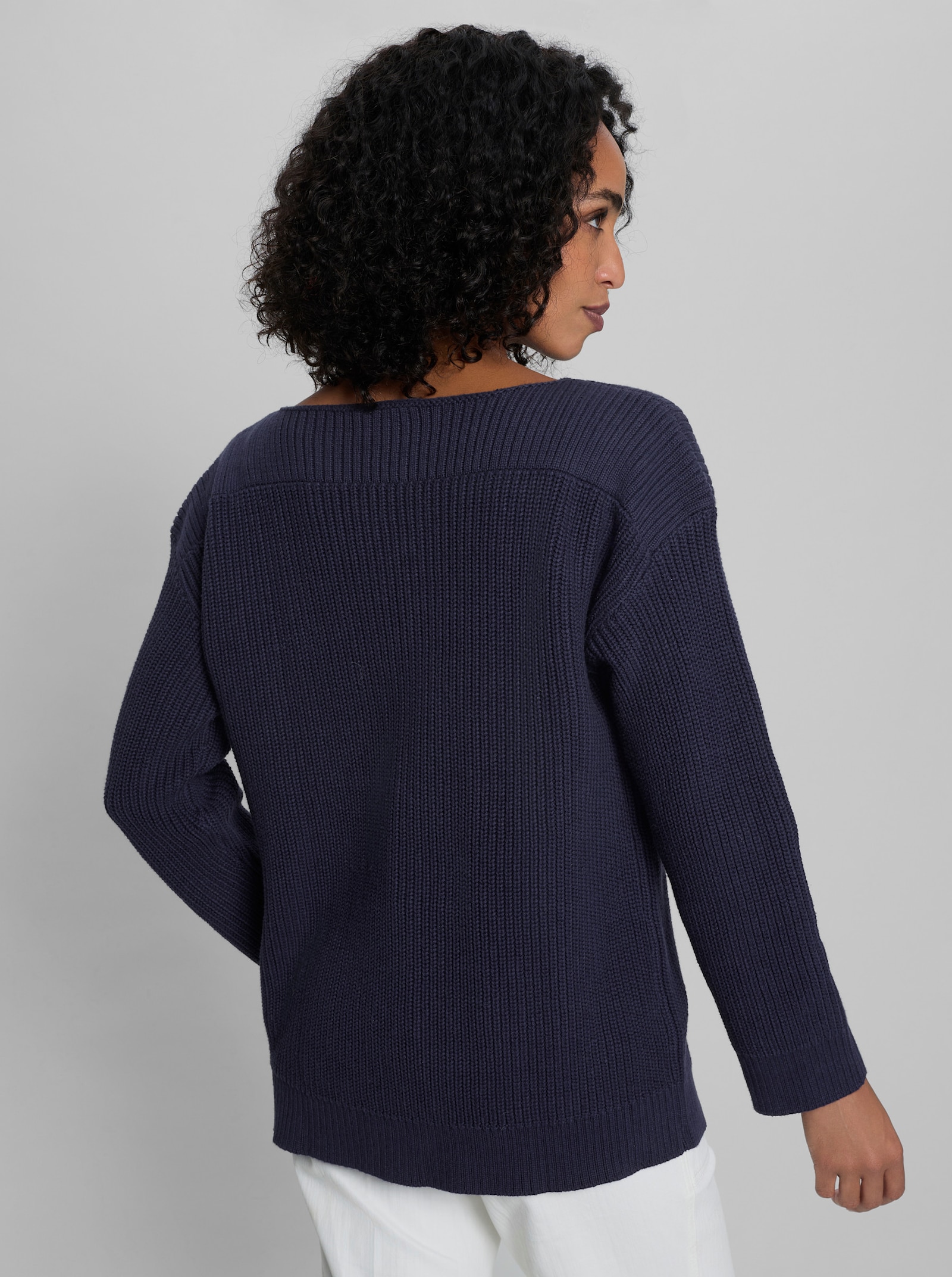 heine Baumwollpullover - marine