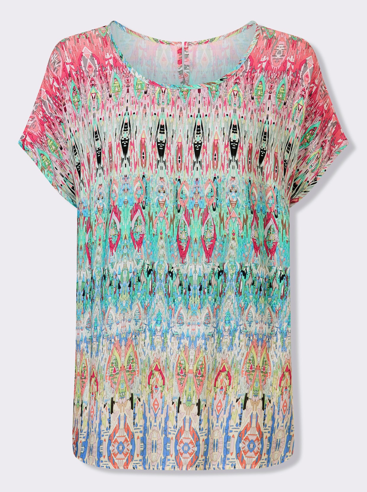 heine Druckbluse - rosé-schilf-bedruckt