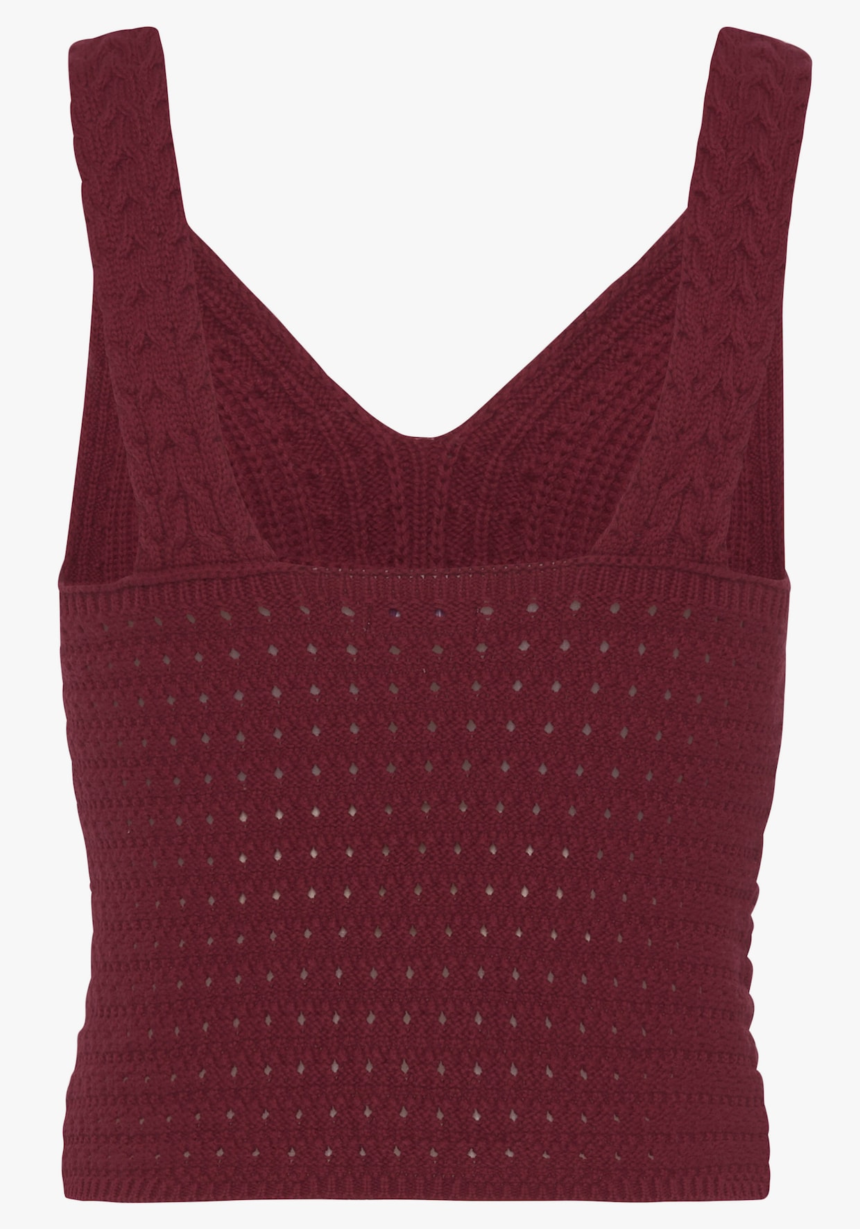 LASCANA Stricktop - aubergine/burgunder