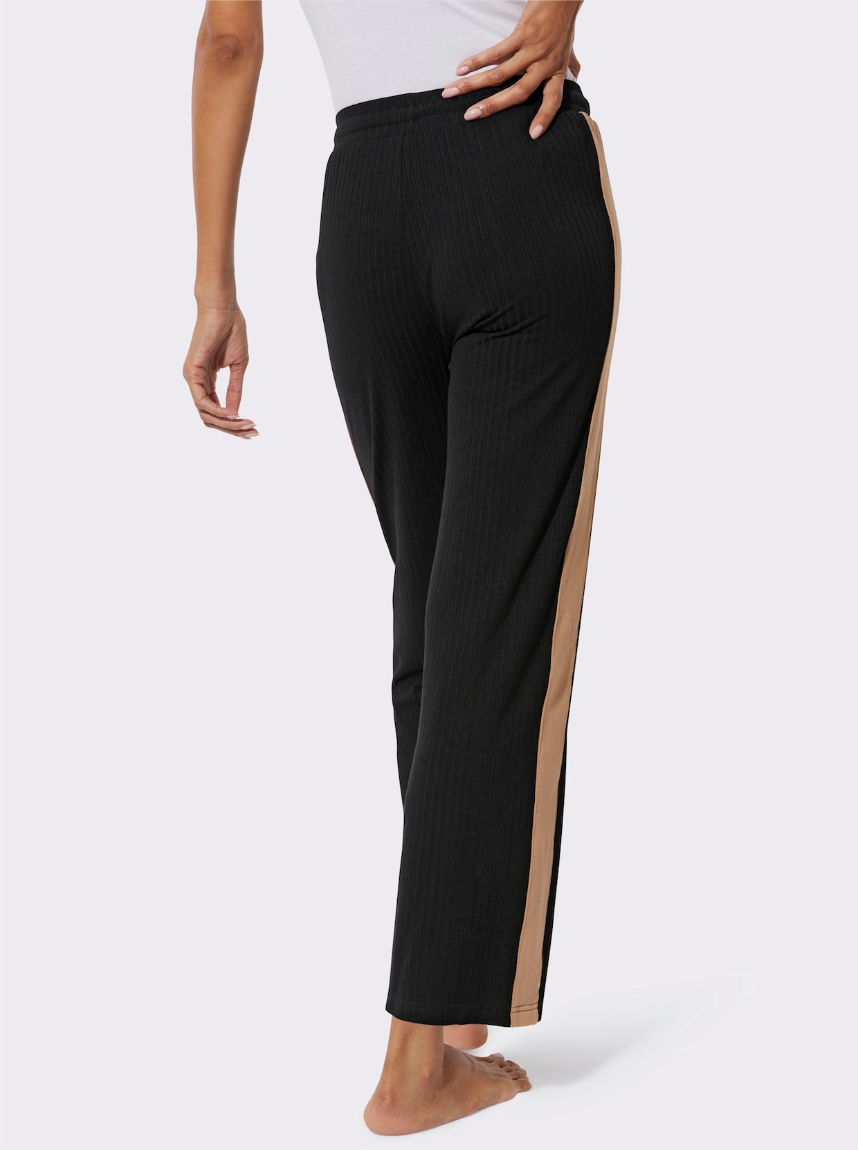 feel good Hose - schwarz-camel