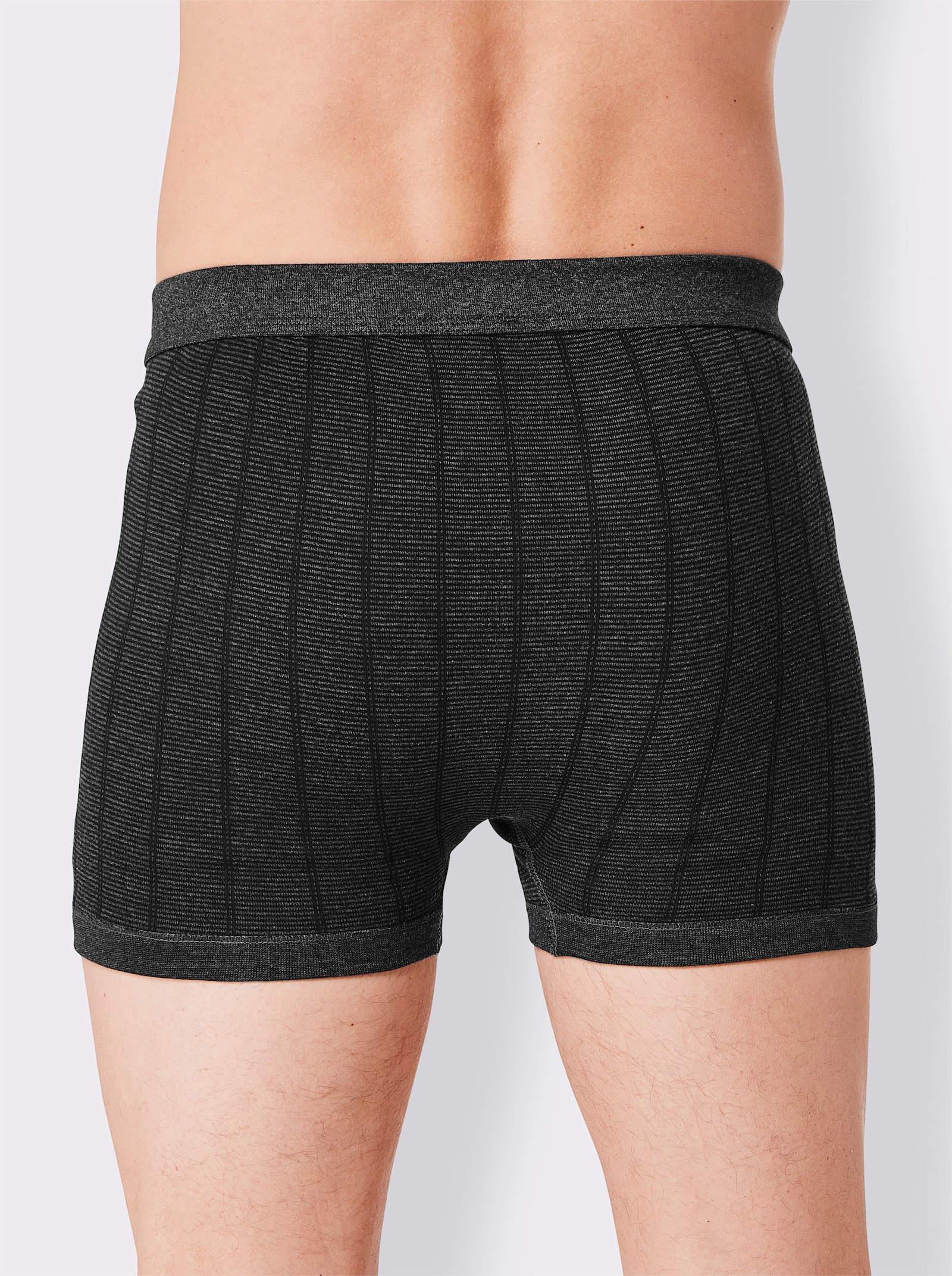 wäschepur men Boxerky - tmavěšedá-proužek