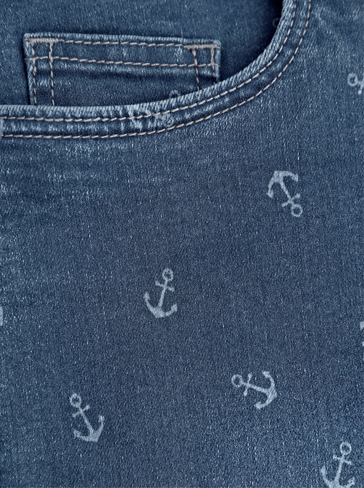 Caprijeans - blue-stone-washed