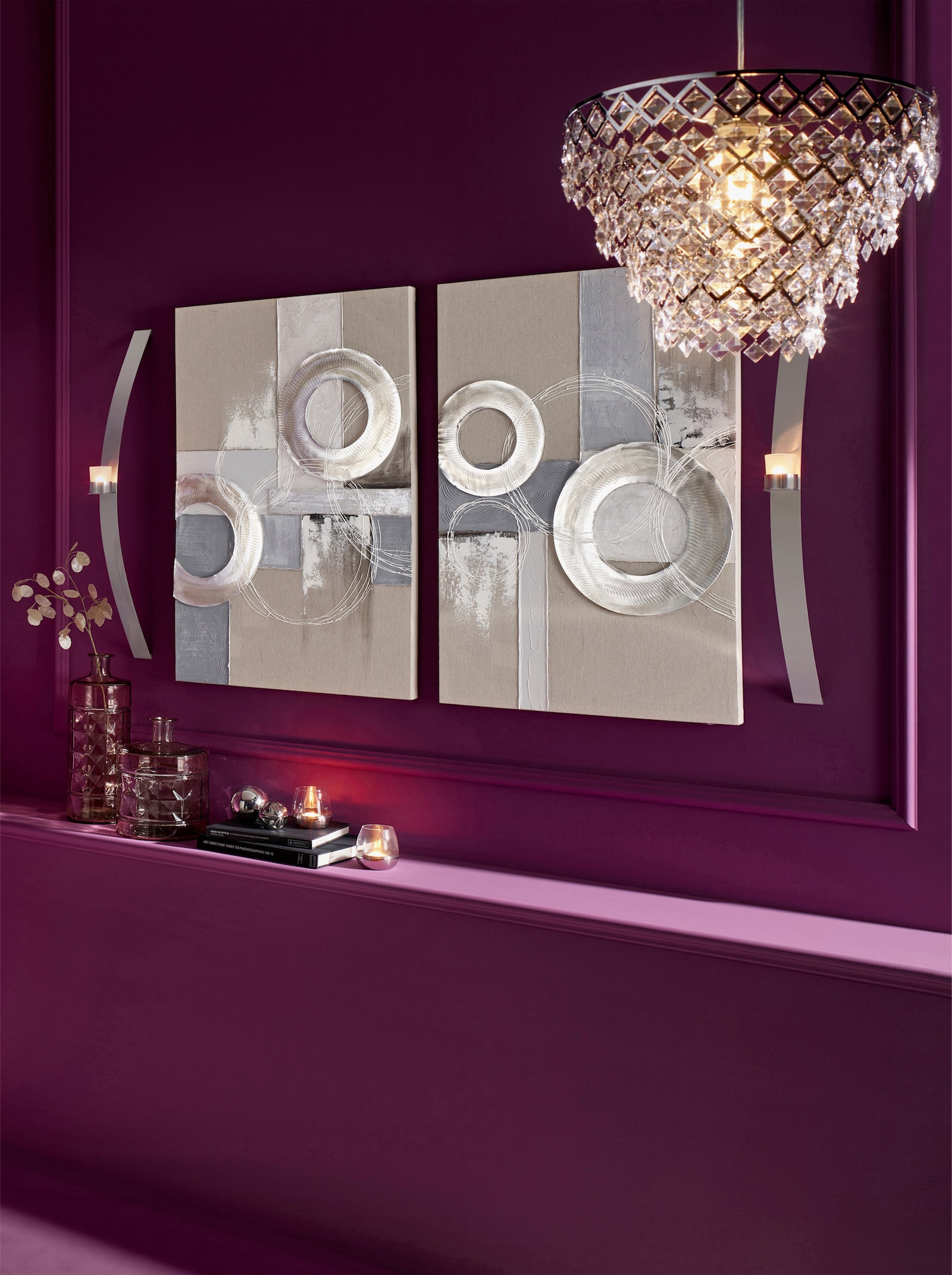 heine home Wanddeko - silberfarben