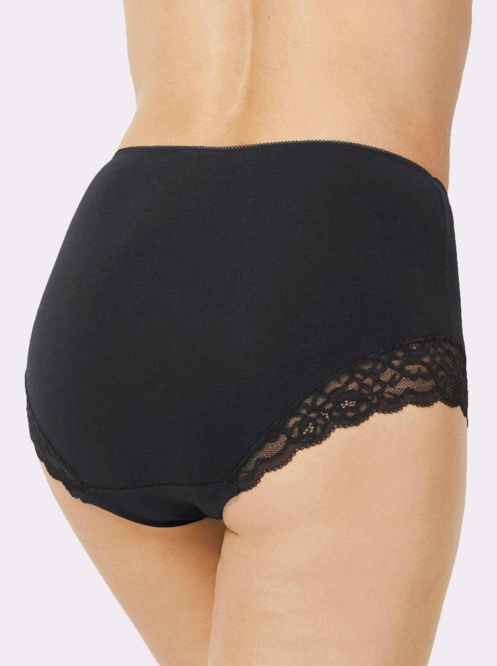 Taillenslip mit Stretch-Spitze - farbig-sortiert