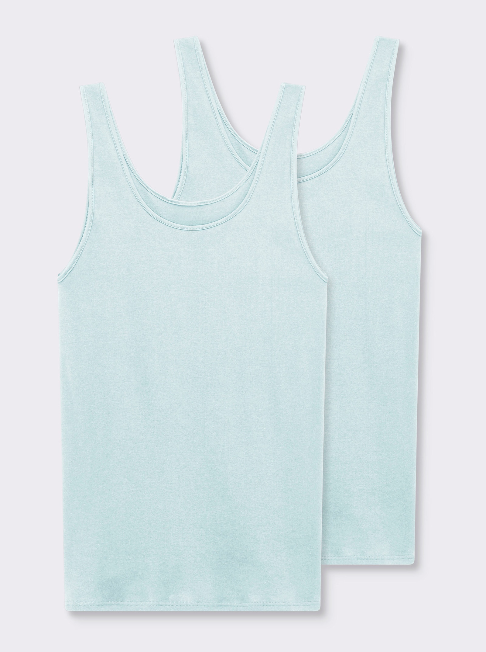 Nina von C. Achselhemd im Doppelpack - aqua