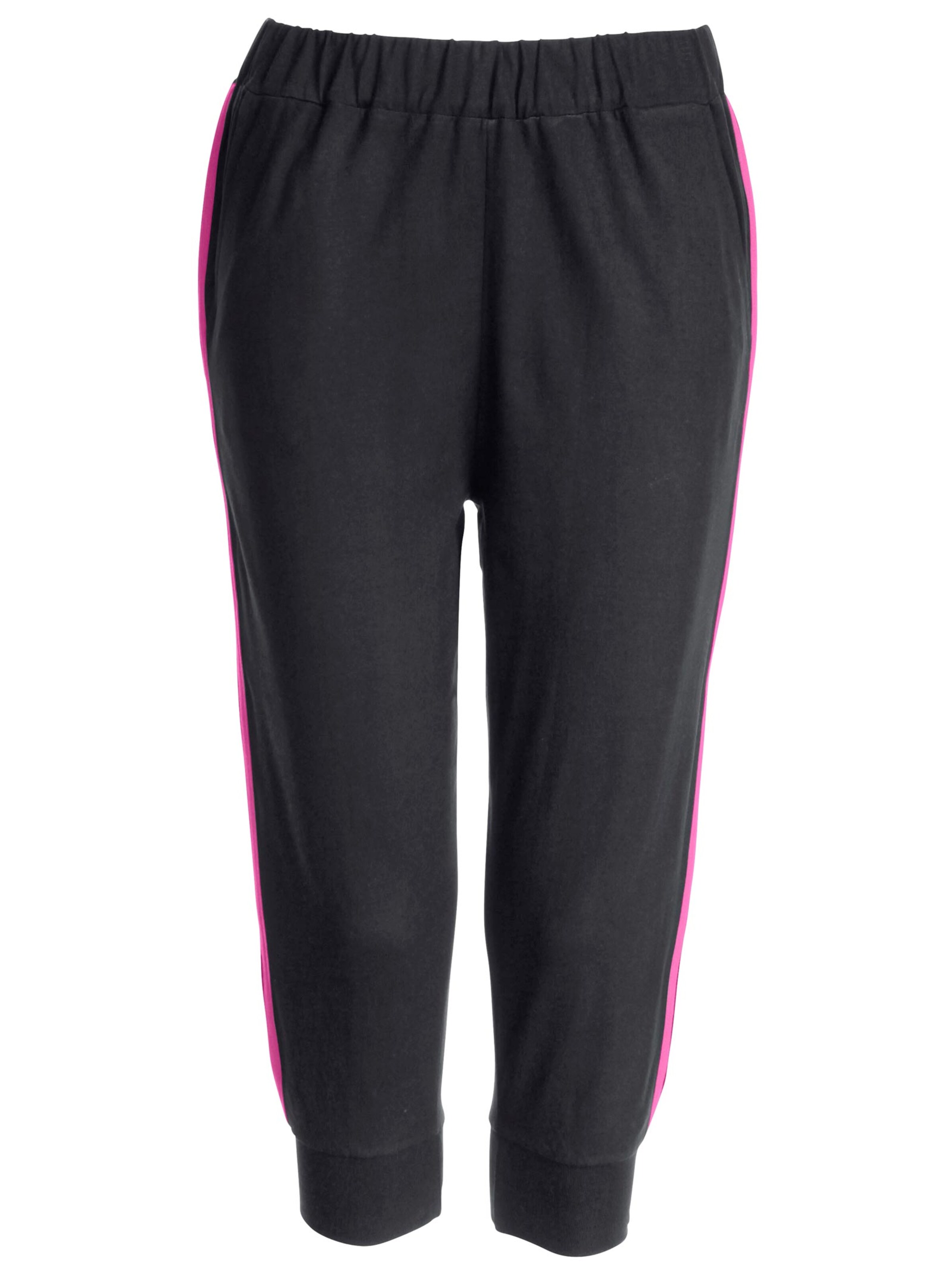 3/4-Hose - schwarz-pink