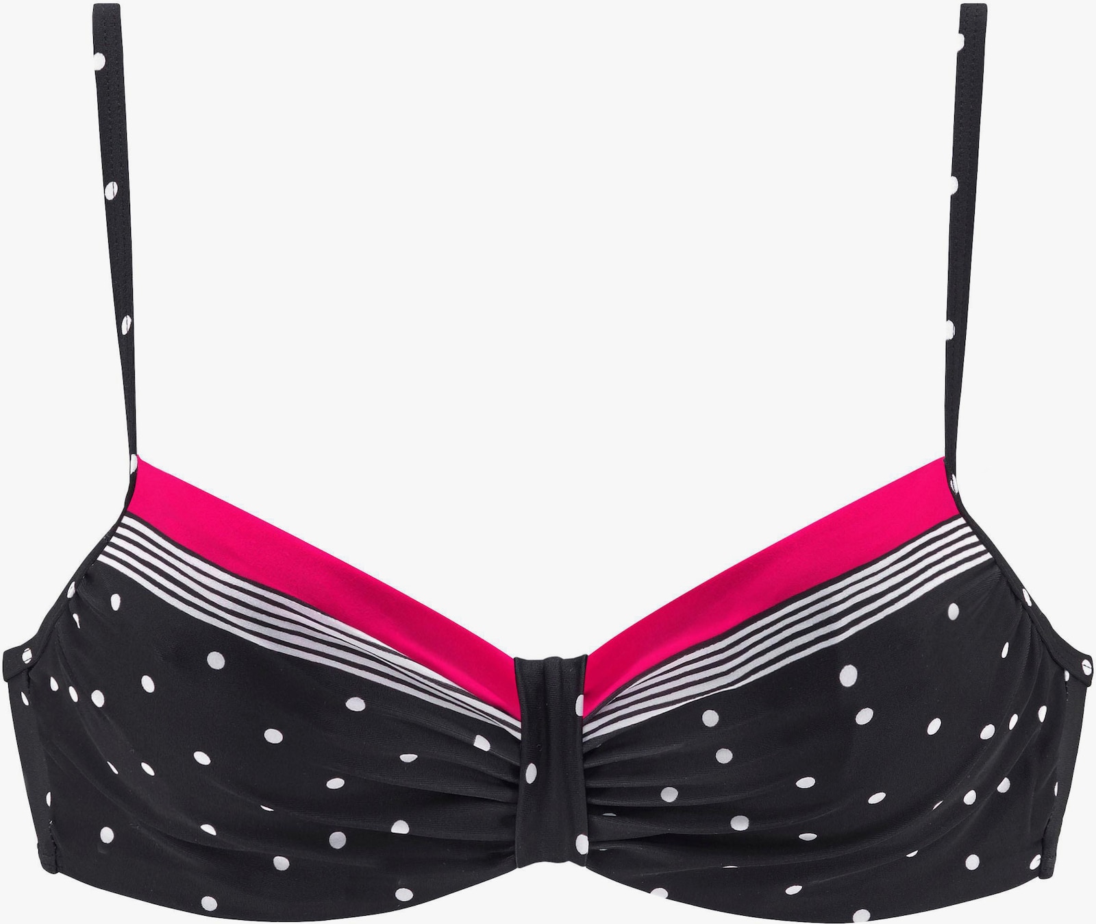 LASCANA Bügel-Bikini-Top - schwarz-rot