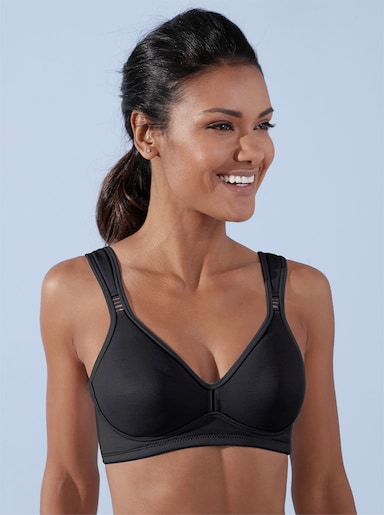 wäschepur Soutien-gorge confort sans armatures - noir