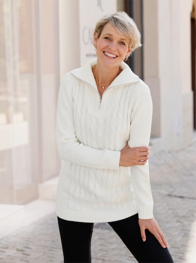 Longpullover - ecru