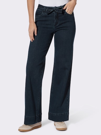 heine Jeans mit Bindegürtel - dark blue