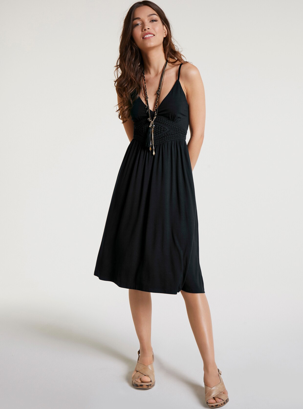 heine Jersey-Kleid - schwarz